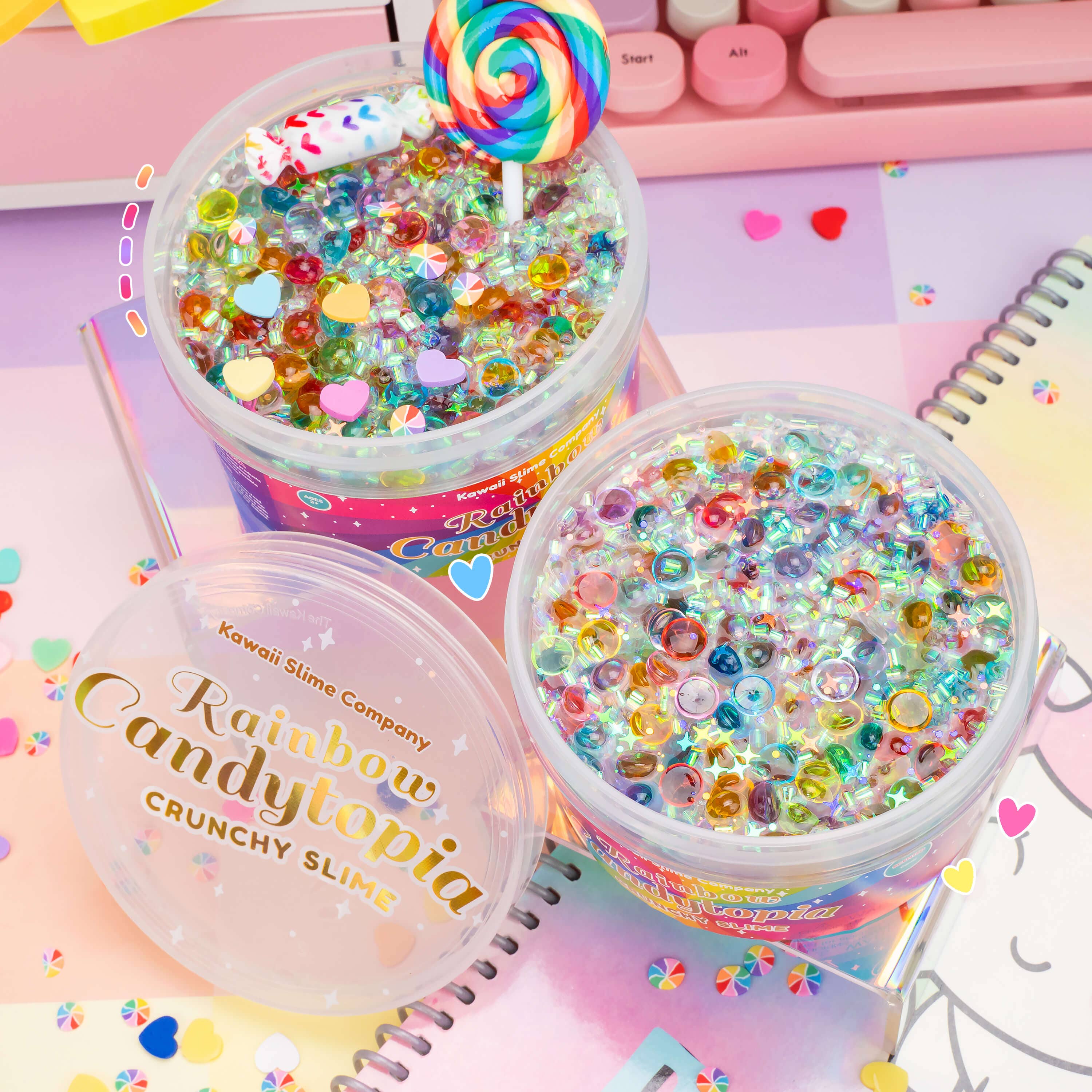 Rainbow Candytopia Crunchy Slime - Image 4