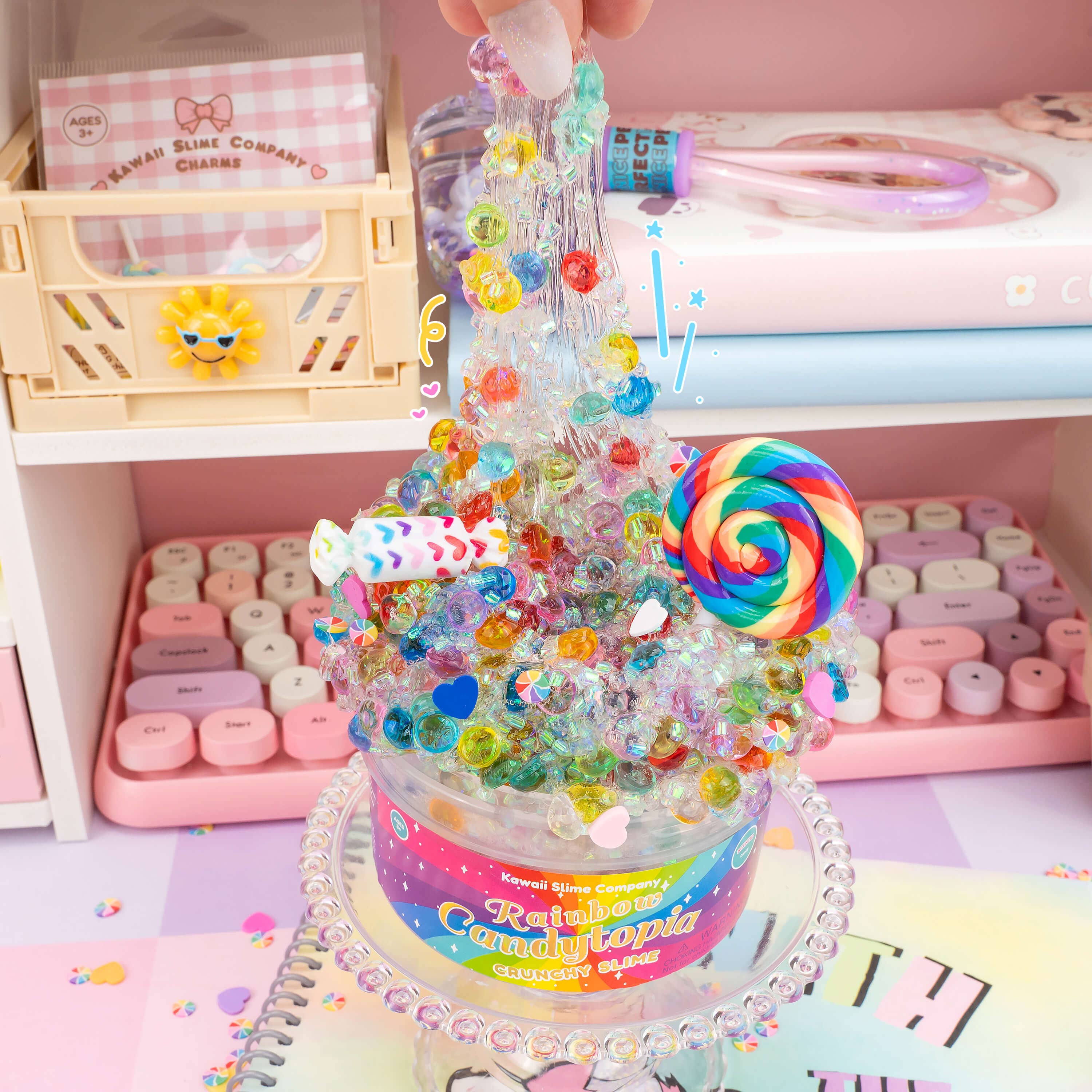 Rainbow Candytopia Crunchy Slime - Image 5