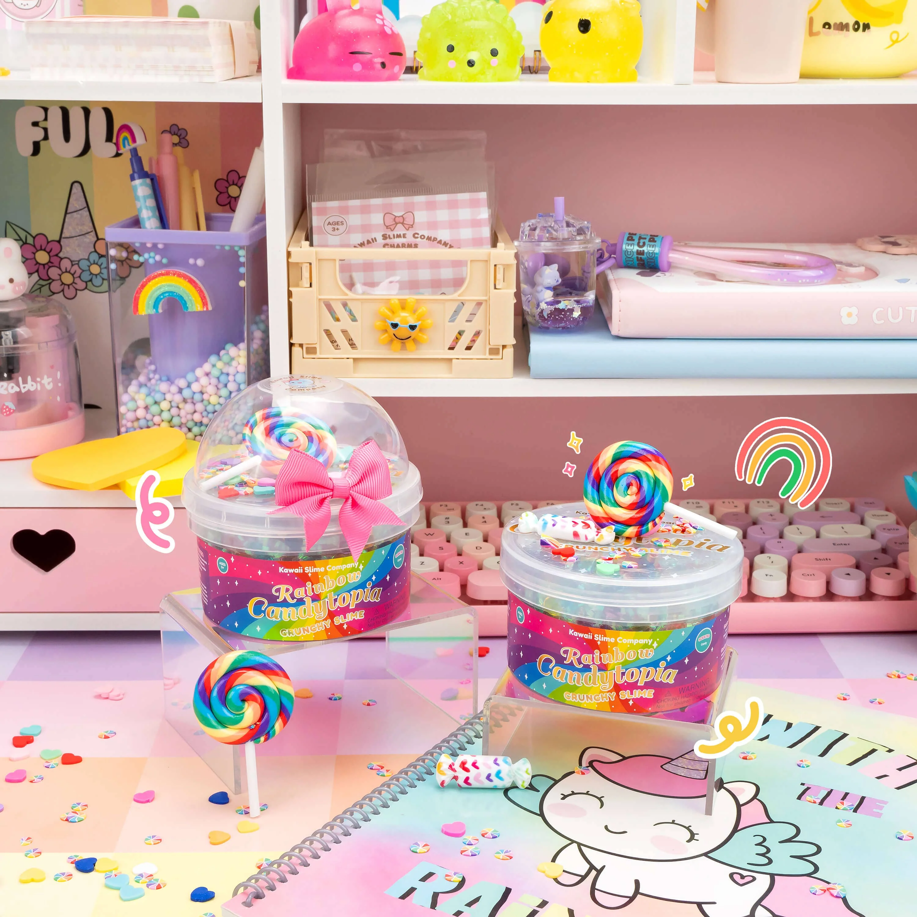 Rainbow Candytopia Crunchy Slime - Image 6