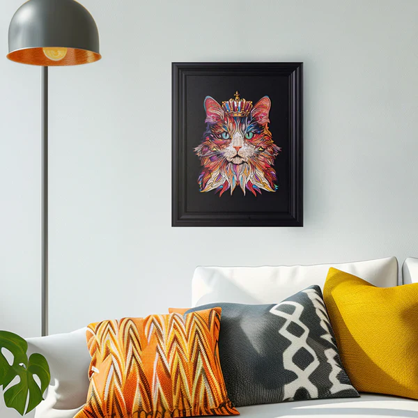Rowood Cat King 200-piece Wooden Jigsaw Puzzle - Image 2