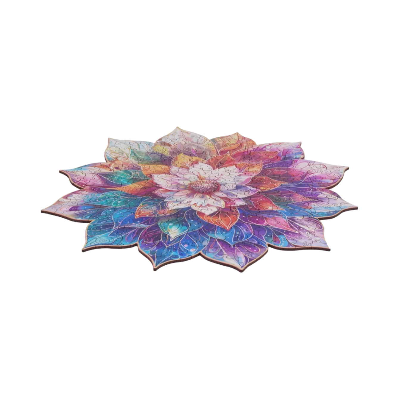 Rowood Mystic Mandala Flower 2D Wooden Puzzles - Image 2