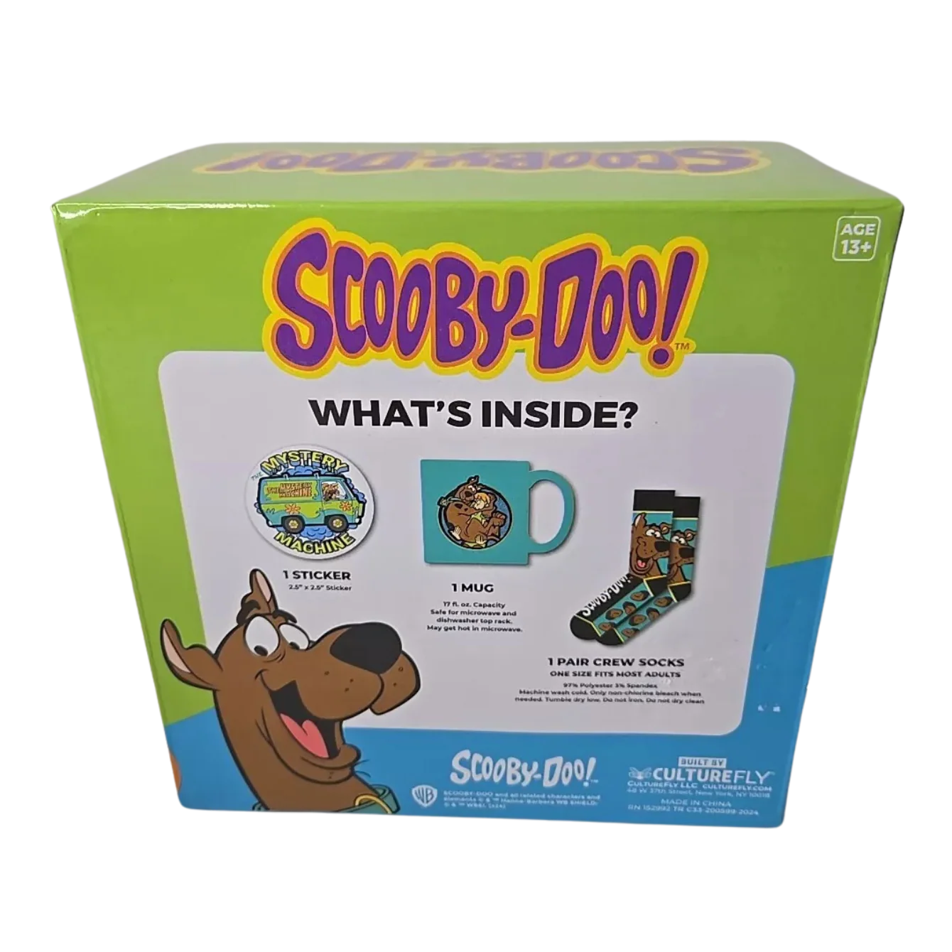 Scooby- Doo SOCK IN A MUG Sticker Gift Set - Image 2
