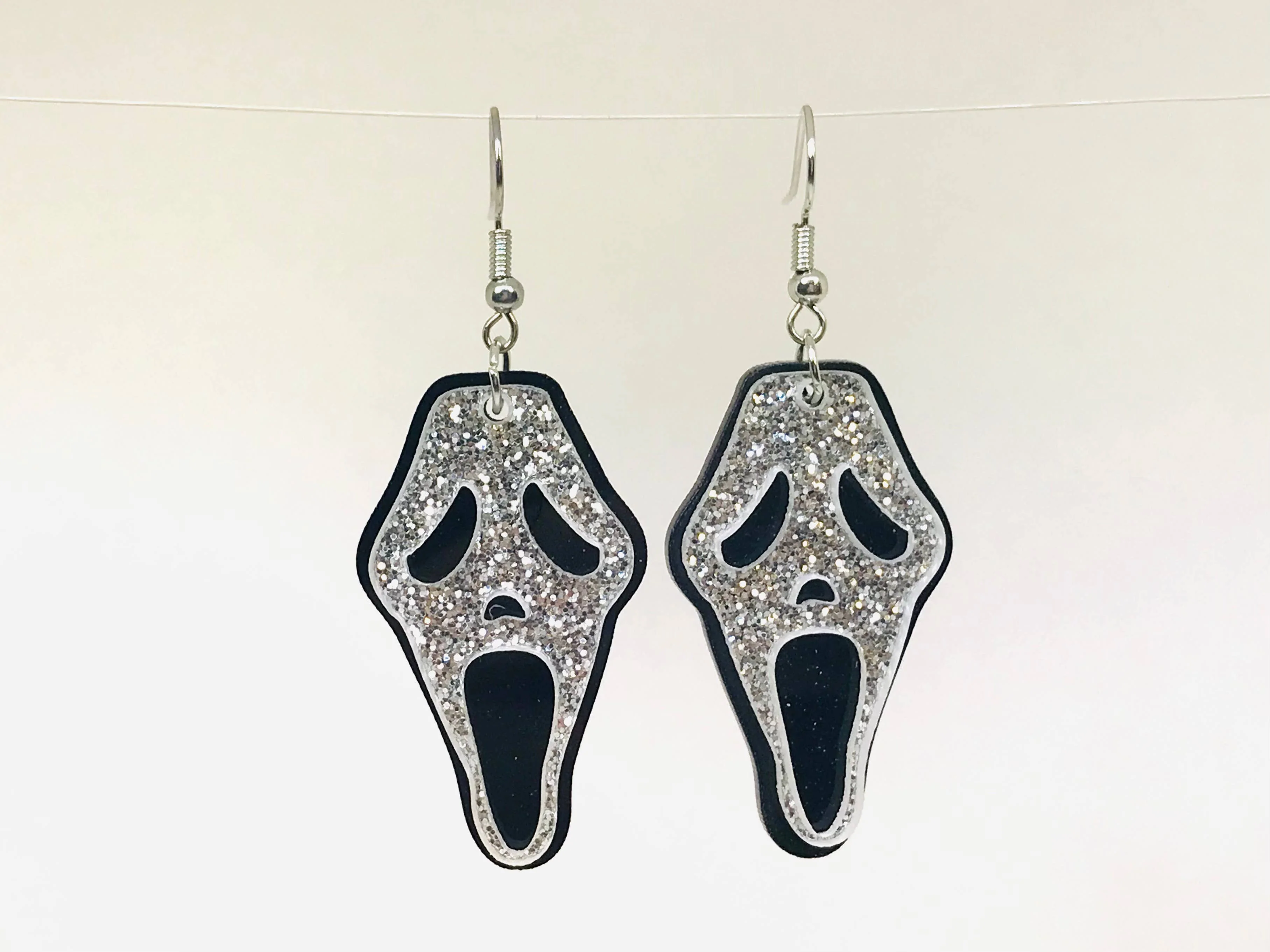 Screaming Ghost Earrings, Halloween Horror Gift