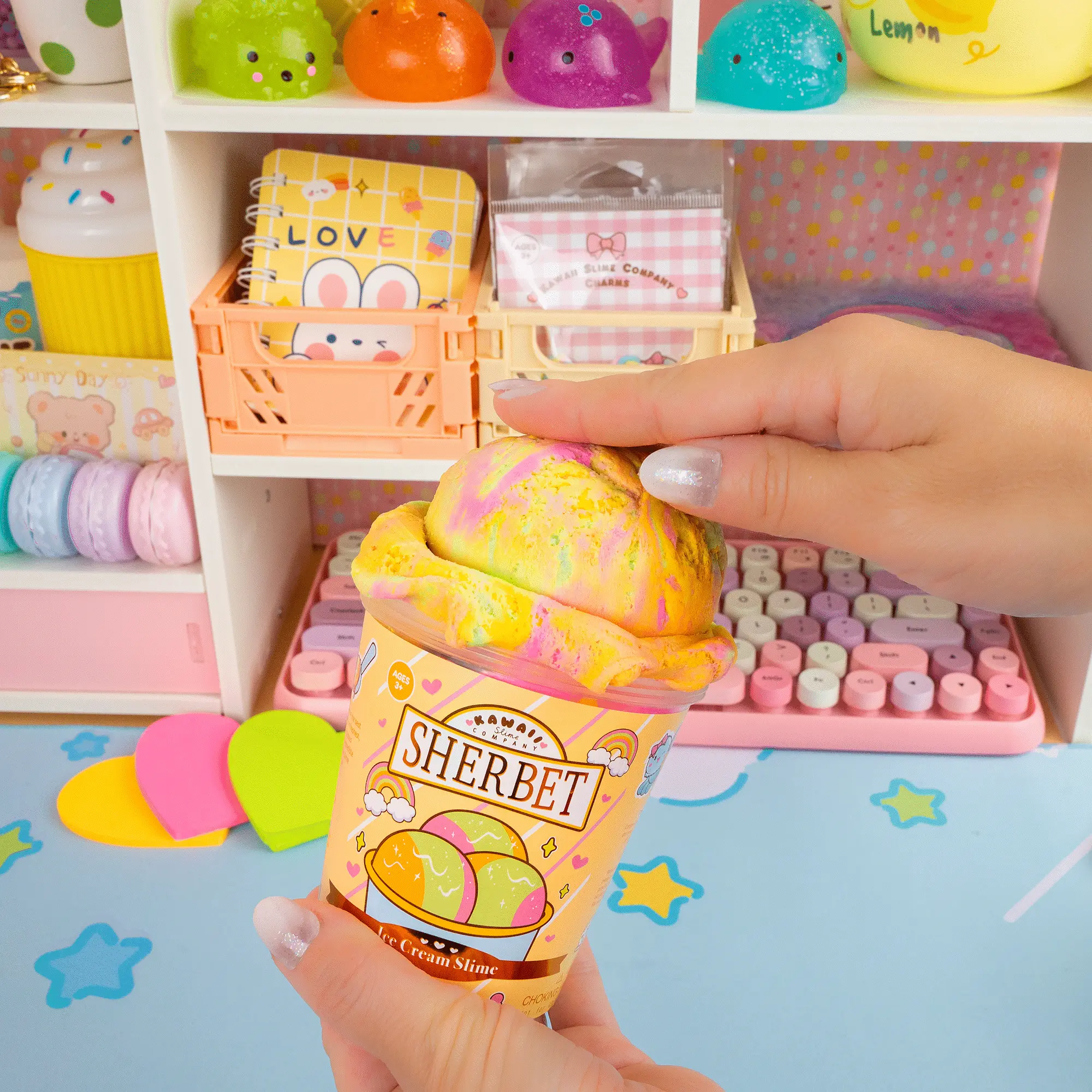 Sherbet Scented Ice Cream Pint Slime - Image 2