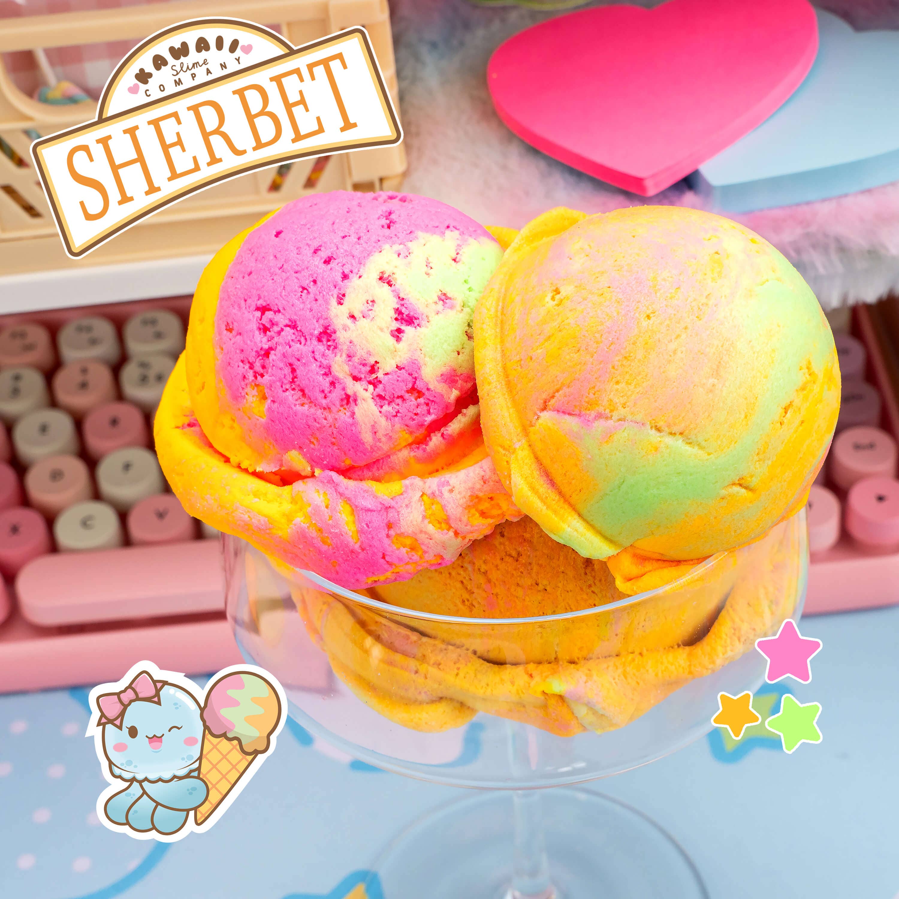 Sherbet Scented Ice Cream Pint Slime - Image 3