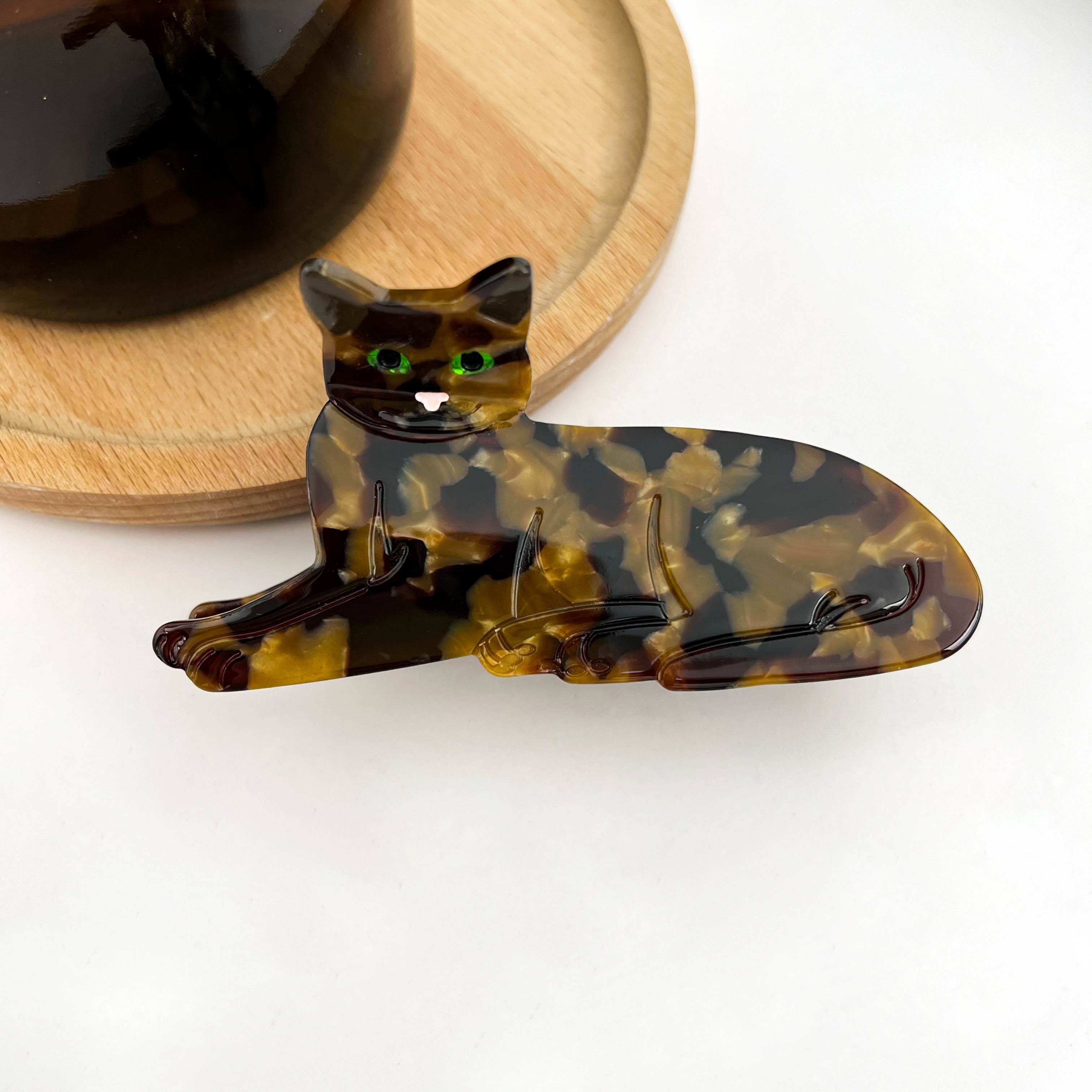 Sitting Cat Hair Claw Clip Collection, Animal Hair Clip - Image 3