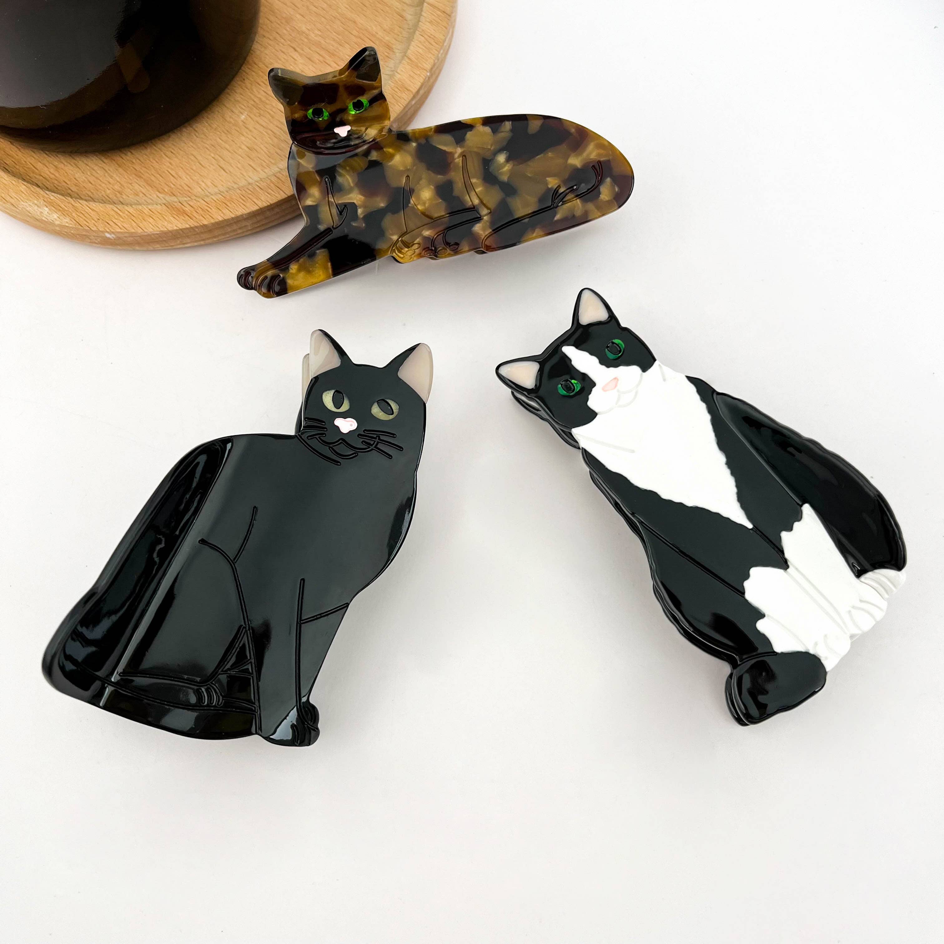 Sitting Cat Hair Claw Clip Collection, Animal Hair Clip - Image 5