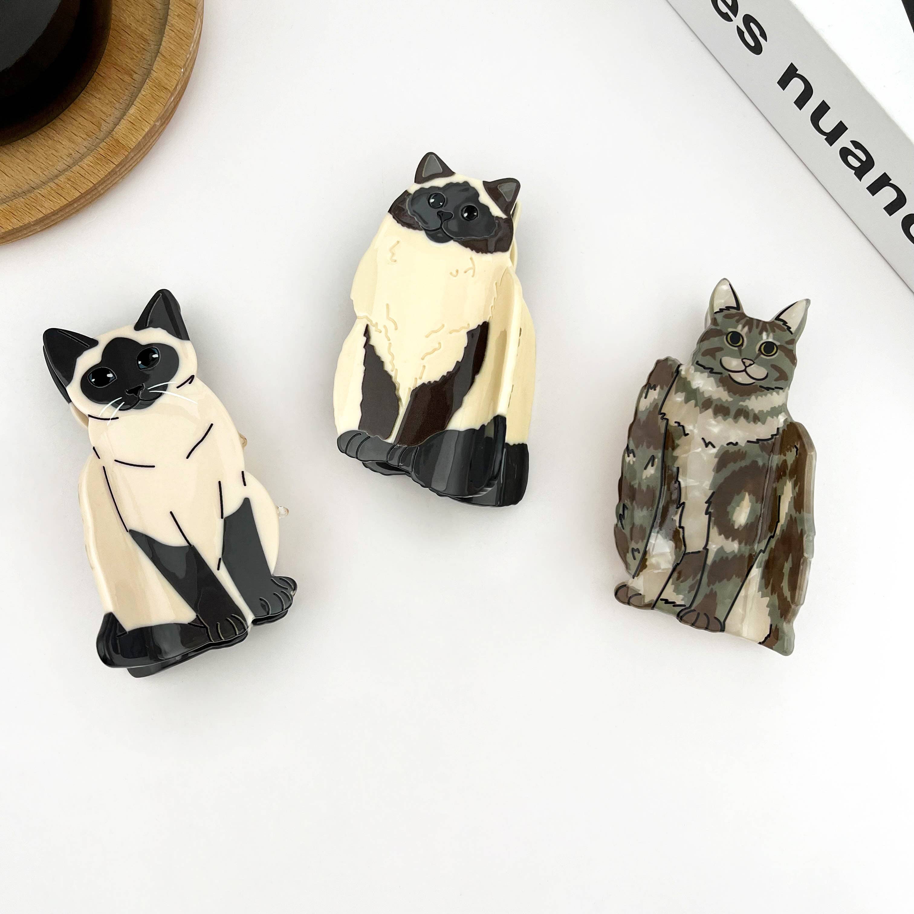 Sitting Cat Hair Claw Clip Collection, Animal Hair Clip - Image 6