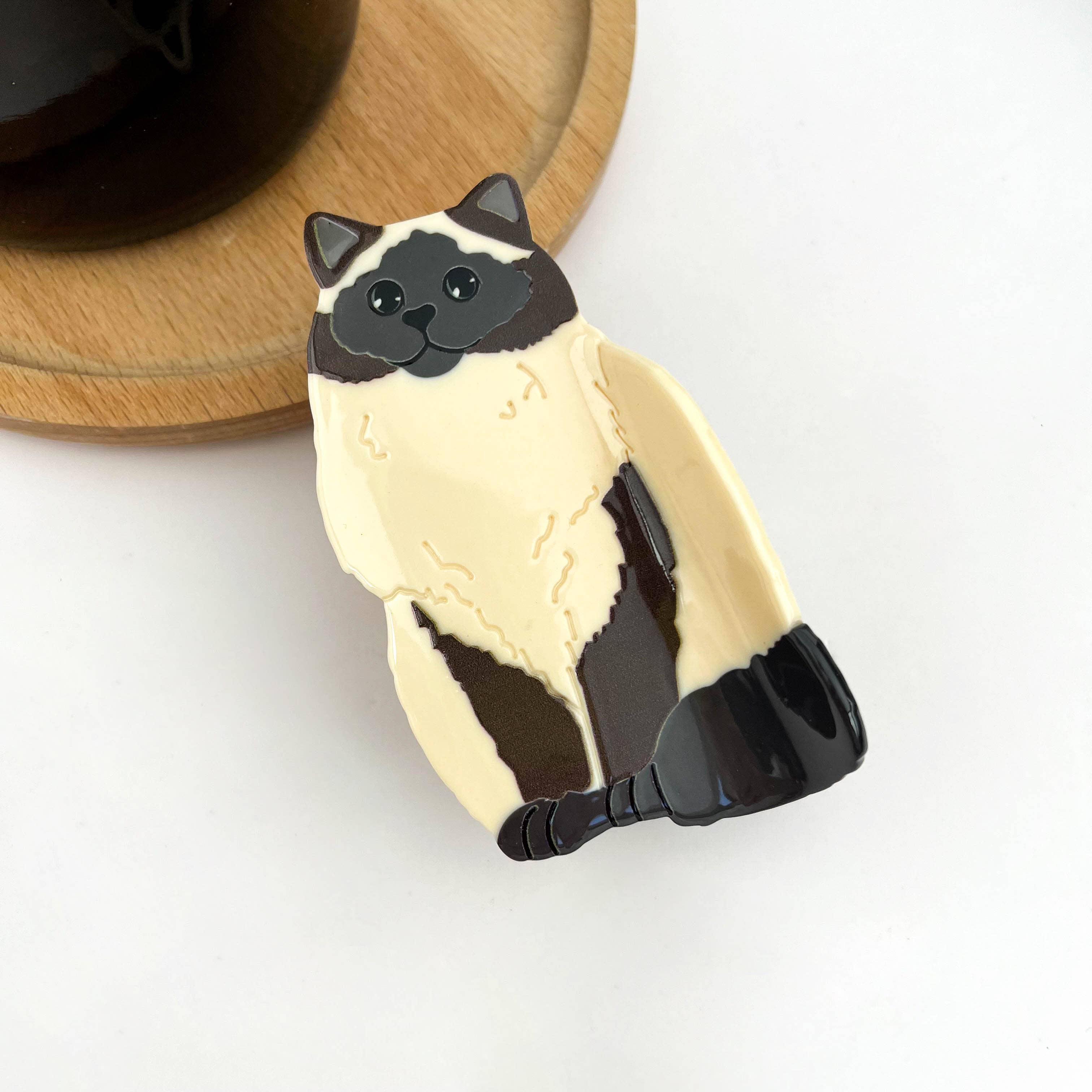 Sitting Cat Hair Claw Clip Collection, Animal Hair Clip - Image 7