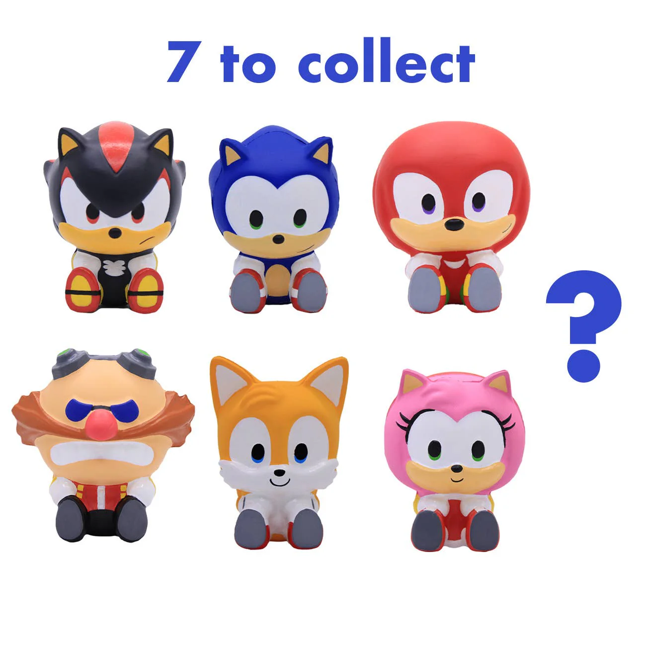 Sonic 3.5" SquishMe Scented Figure Mystery Packs in Display - Image 2
