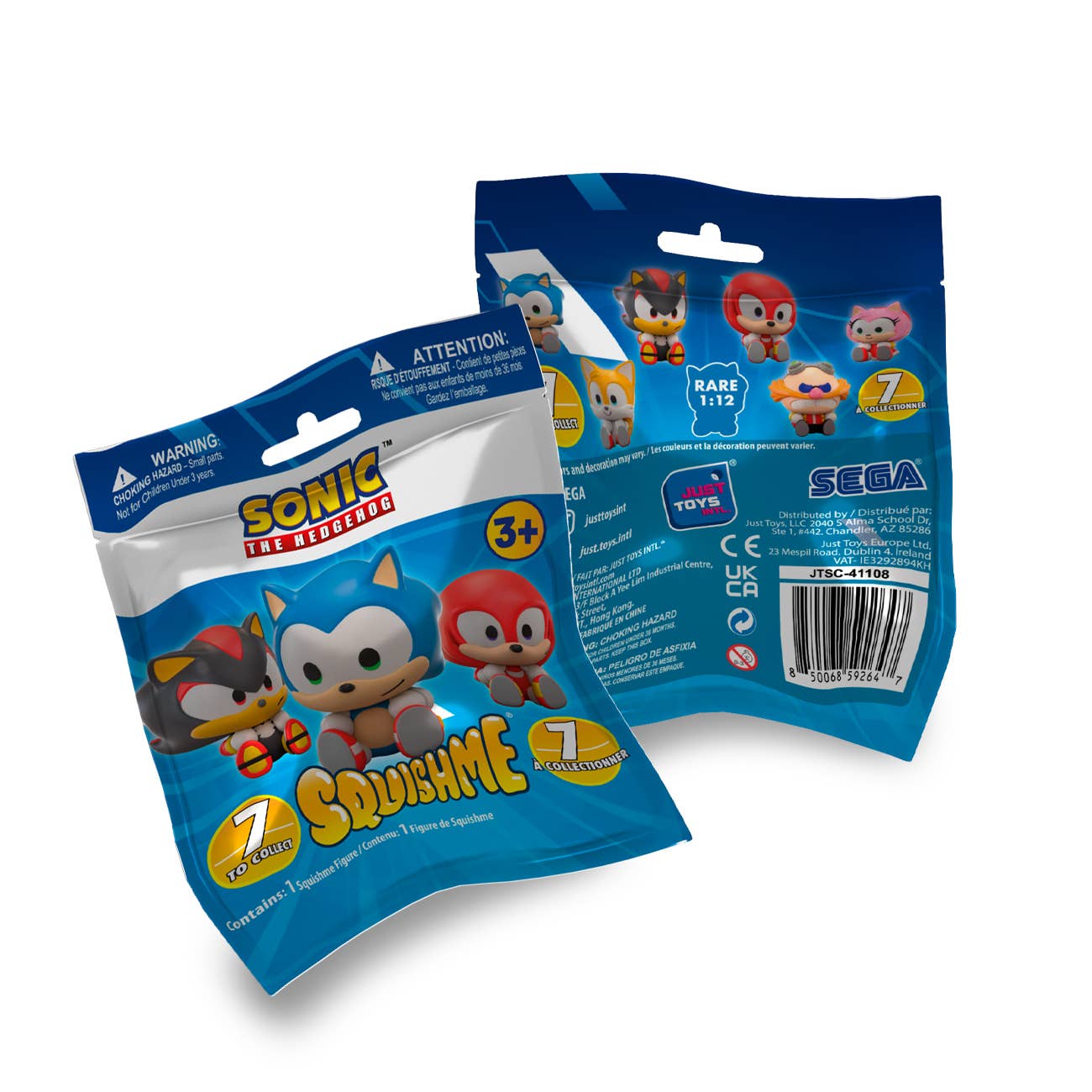 Sonic 3.5" SquishMe Scented Figure Mystery Packs in Display - Image 6
