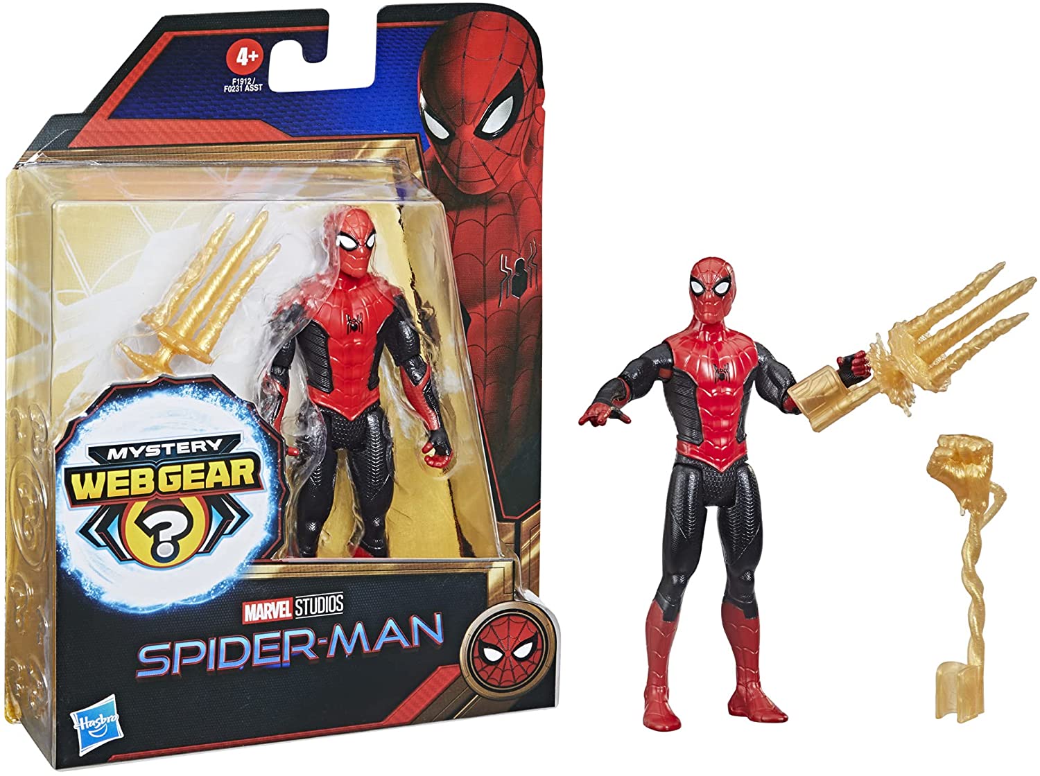 Spider-Man Marvel 6-Inch Mystery Web Gear Upgraded Black and Red Suit Action Figure - Image 2