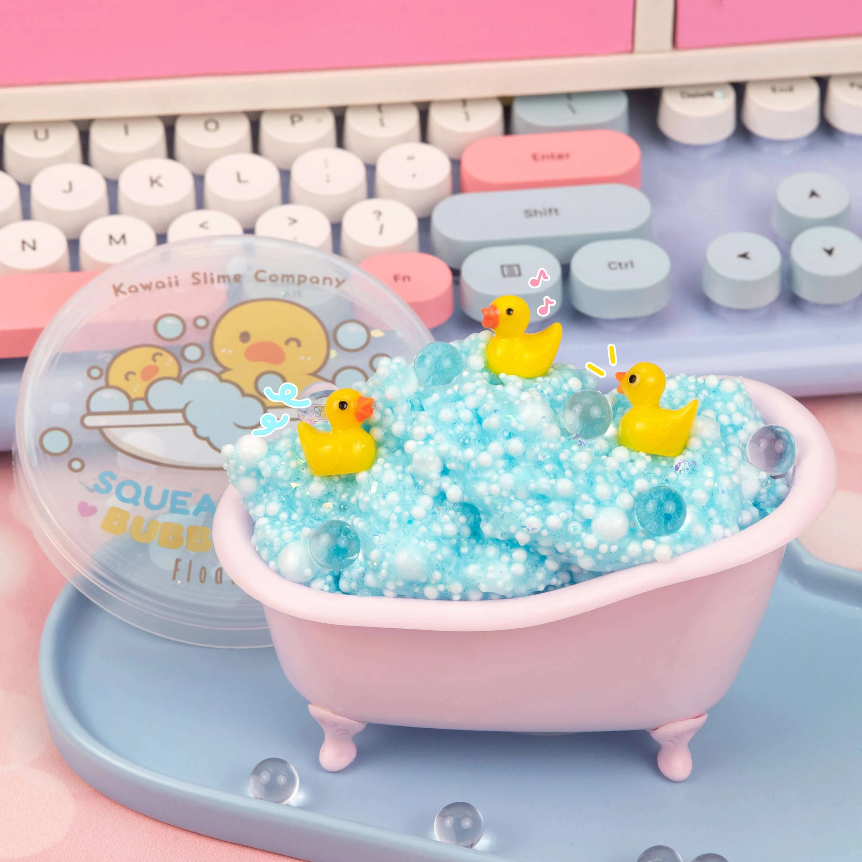 Squeaky Clean Bubble Bath Floam Slime - Image 2