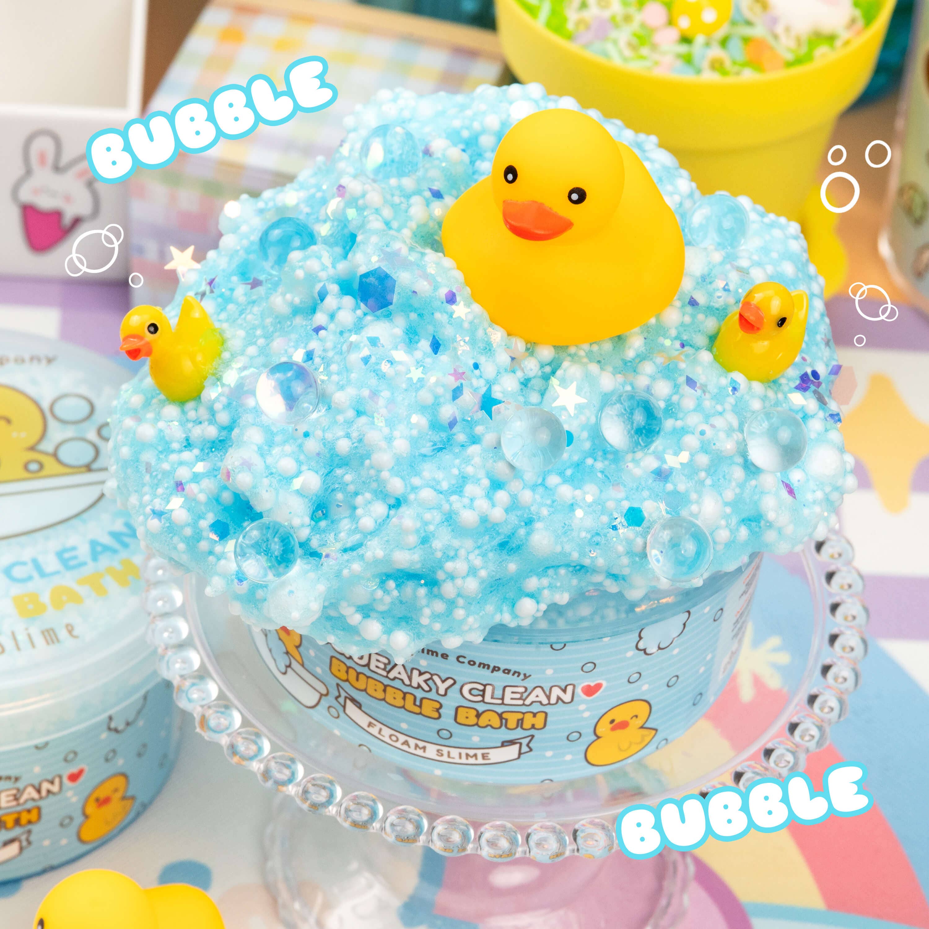 Squeaky Clean Bubble Bath Floam Slime - Image 4