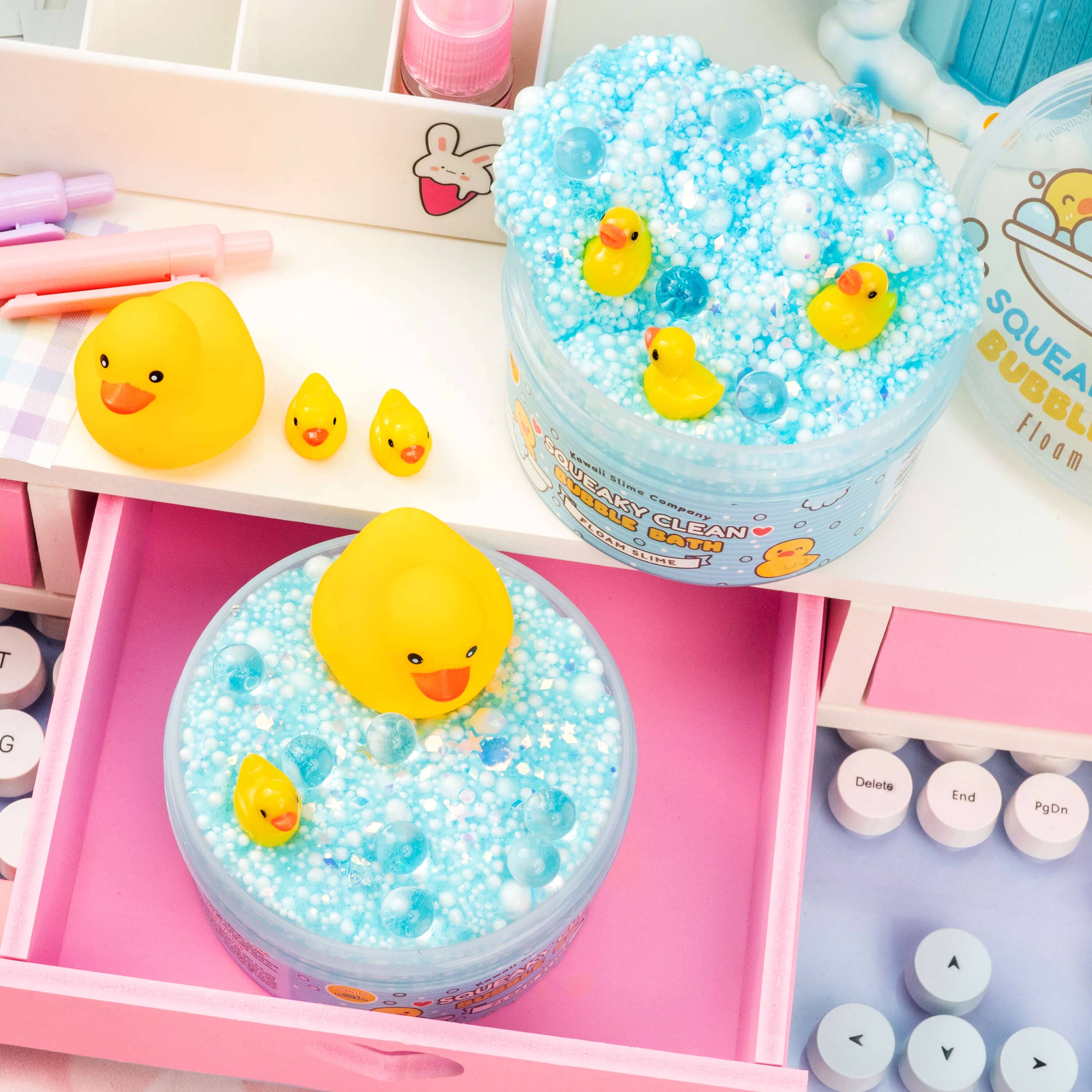 Squeaky Clean Bubble Bath Floam Slime - Image 9