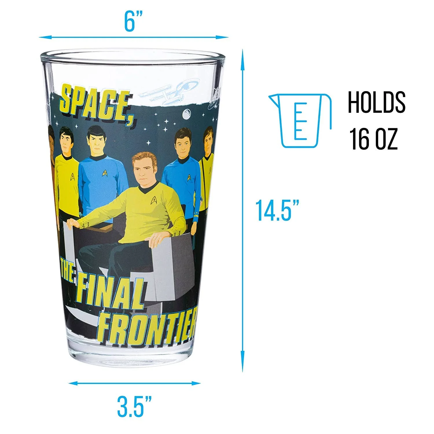 Star Trek   4pc. 16oz. Pint Glass Set - Image 3