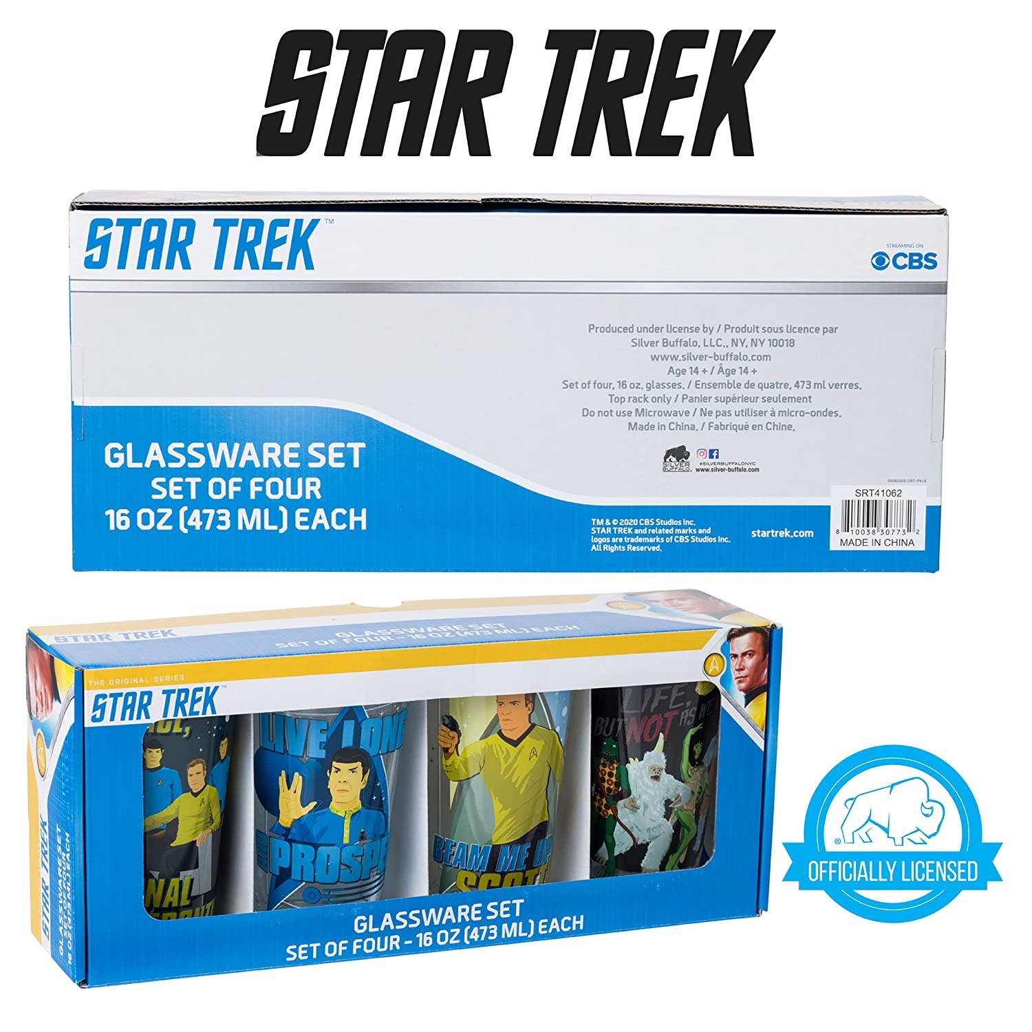 Star Trek   4pc. 16oz. Pint Glass Set - Image 5