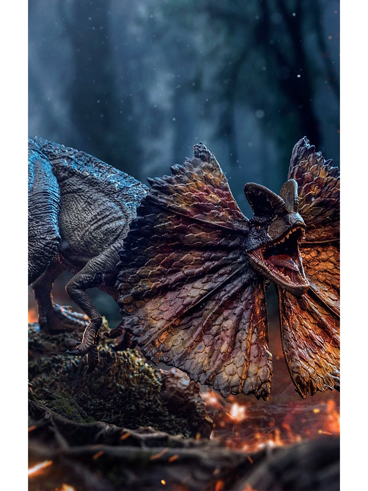 Statue Dilophosaurus - Jurassic World - Art Scale 1/10 - Iron Studios - Image 2