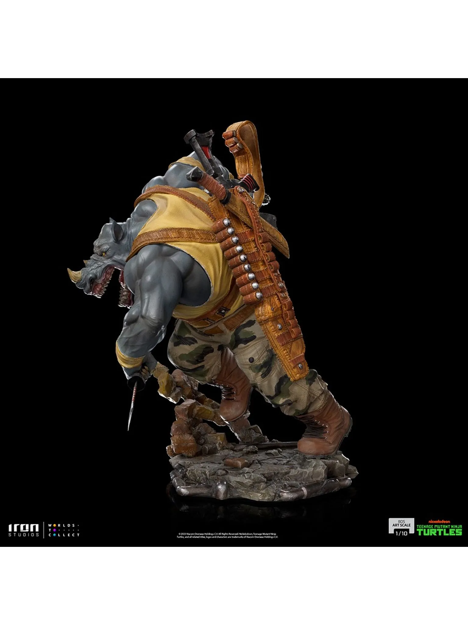 Statue Rocksteady - TMNT - BDS - Art Scale 1/10 - Iron Studios - Image 3