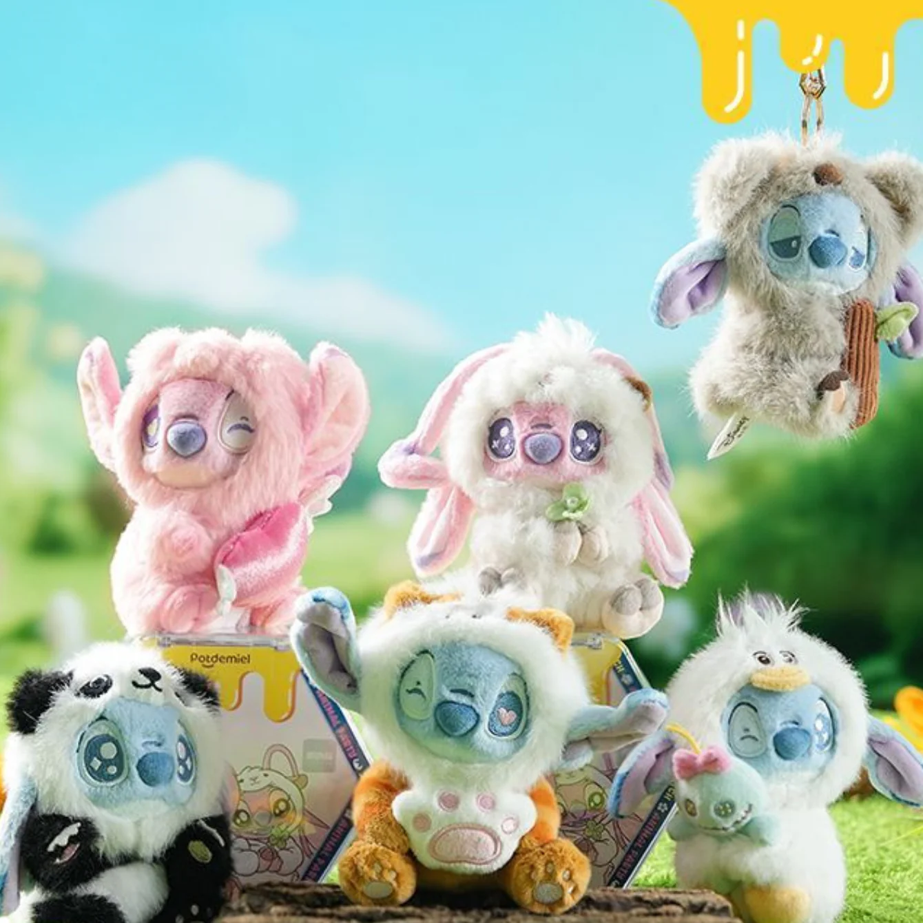 Stitch Lilo & Stitch Animal Party Plush Blind Box Figure Keychain - Image 5