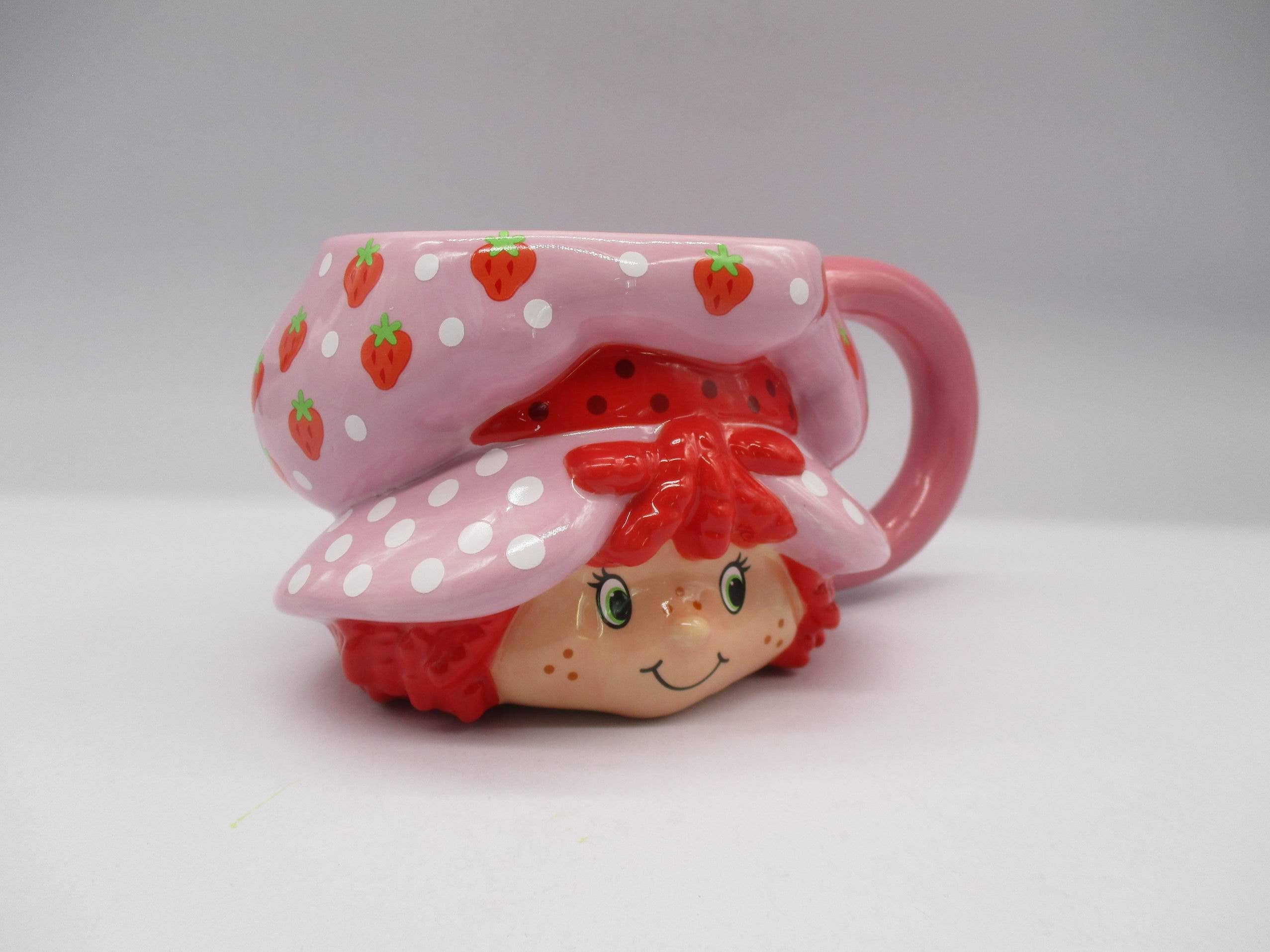 Strawberry Shortcake Head Ceramic 3D Sculpted Mug - Image 3