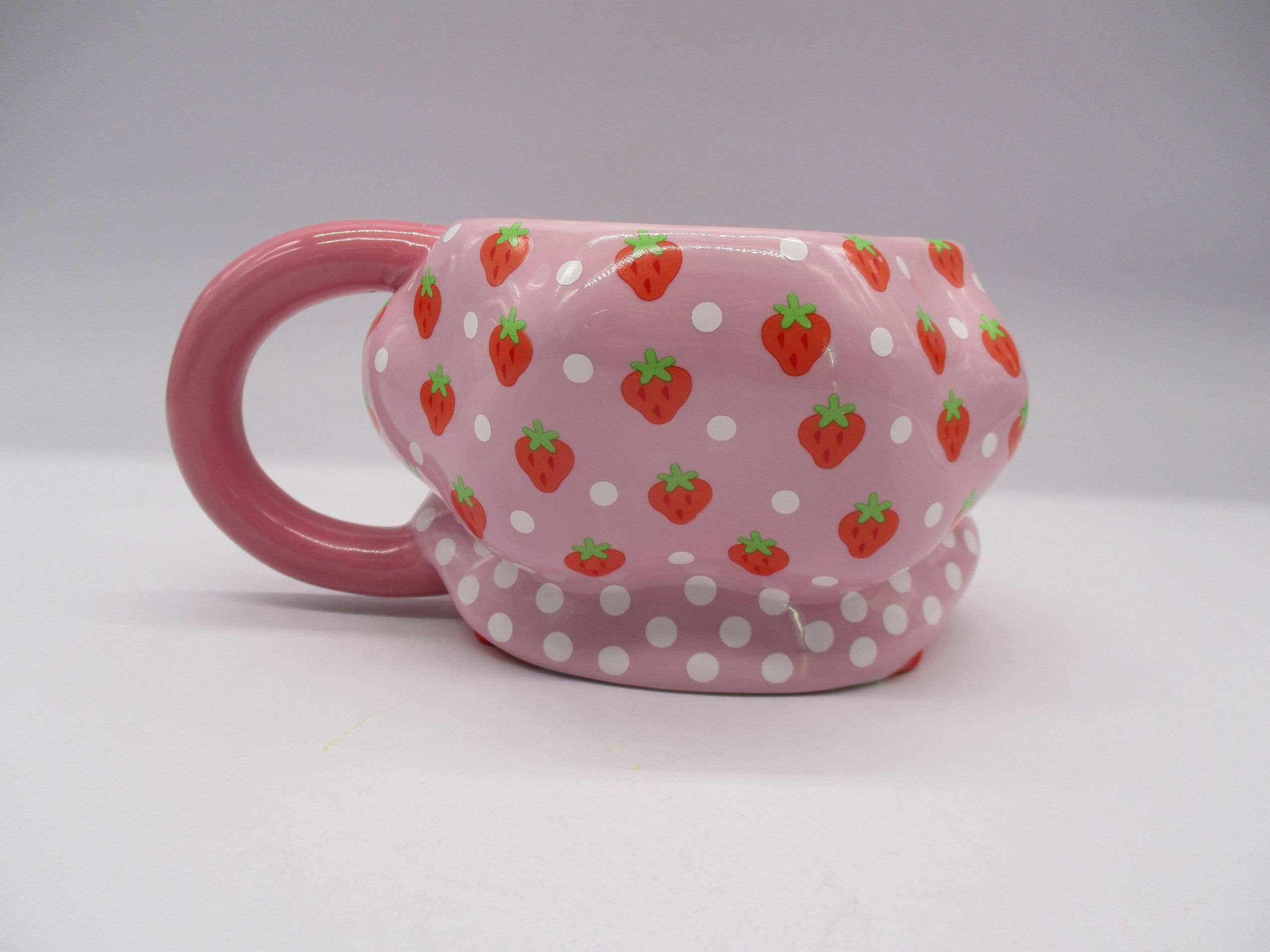 Strawberry Shortcake Head Ceramic 3D Sculpted Mug - Image 5