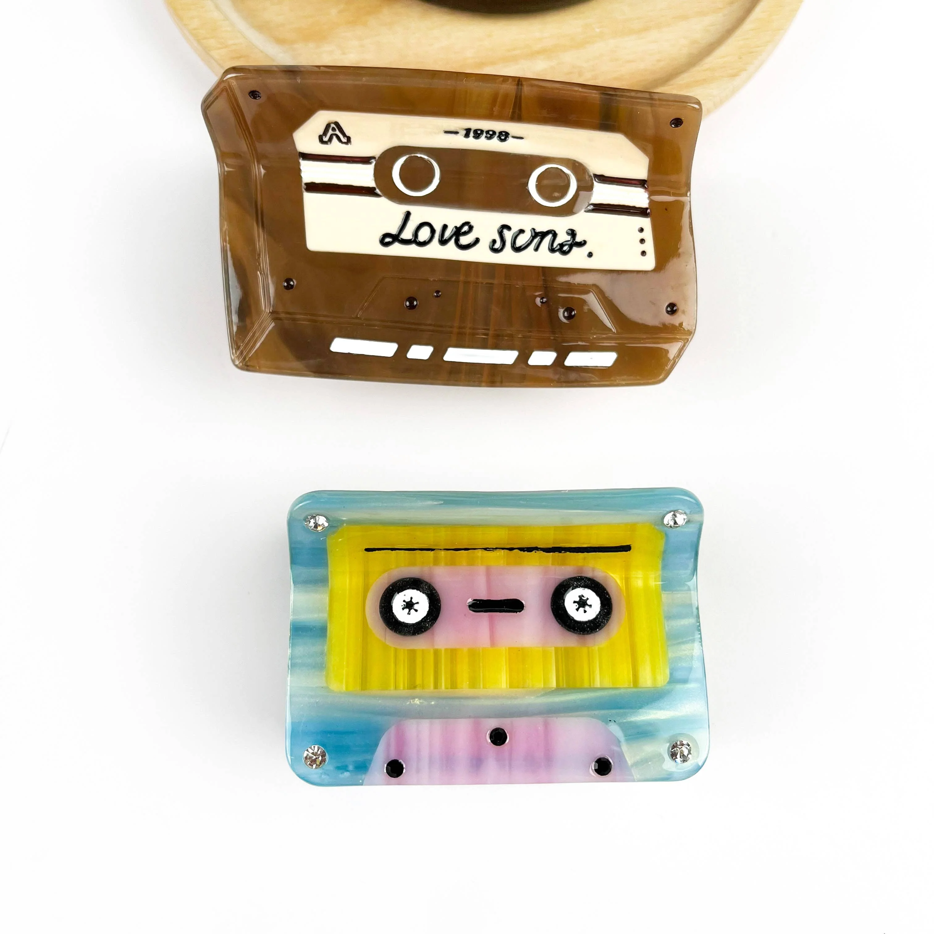 Tape Hair Clip,Acetate Creative Hair Claw - Image 4