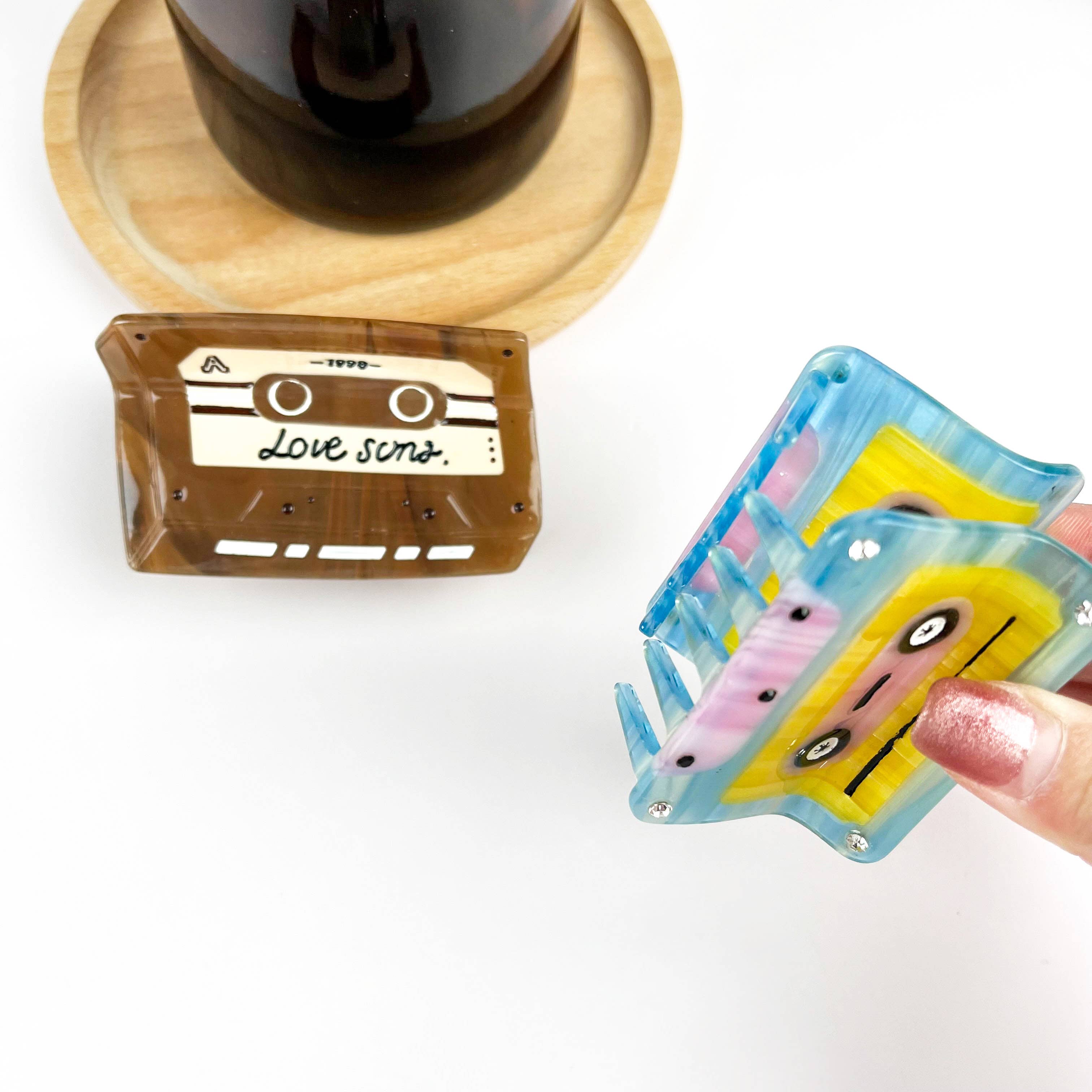 Tape Hair Clip,Acetate Creative Hair Claw - Image 8
