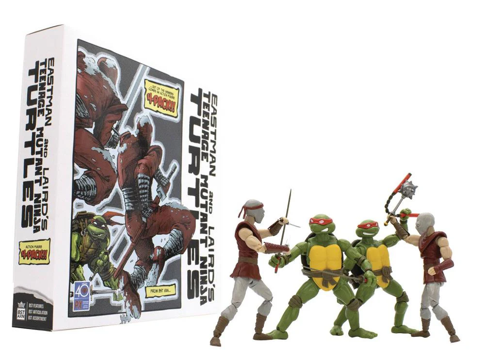 Teenage Mutant Ninja Turtles BST AXN PX Previews Exclusive Classic Comic Four-Pack (Set 1) - Image 9