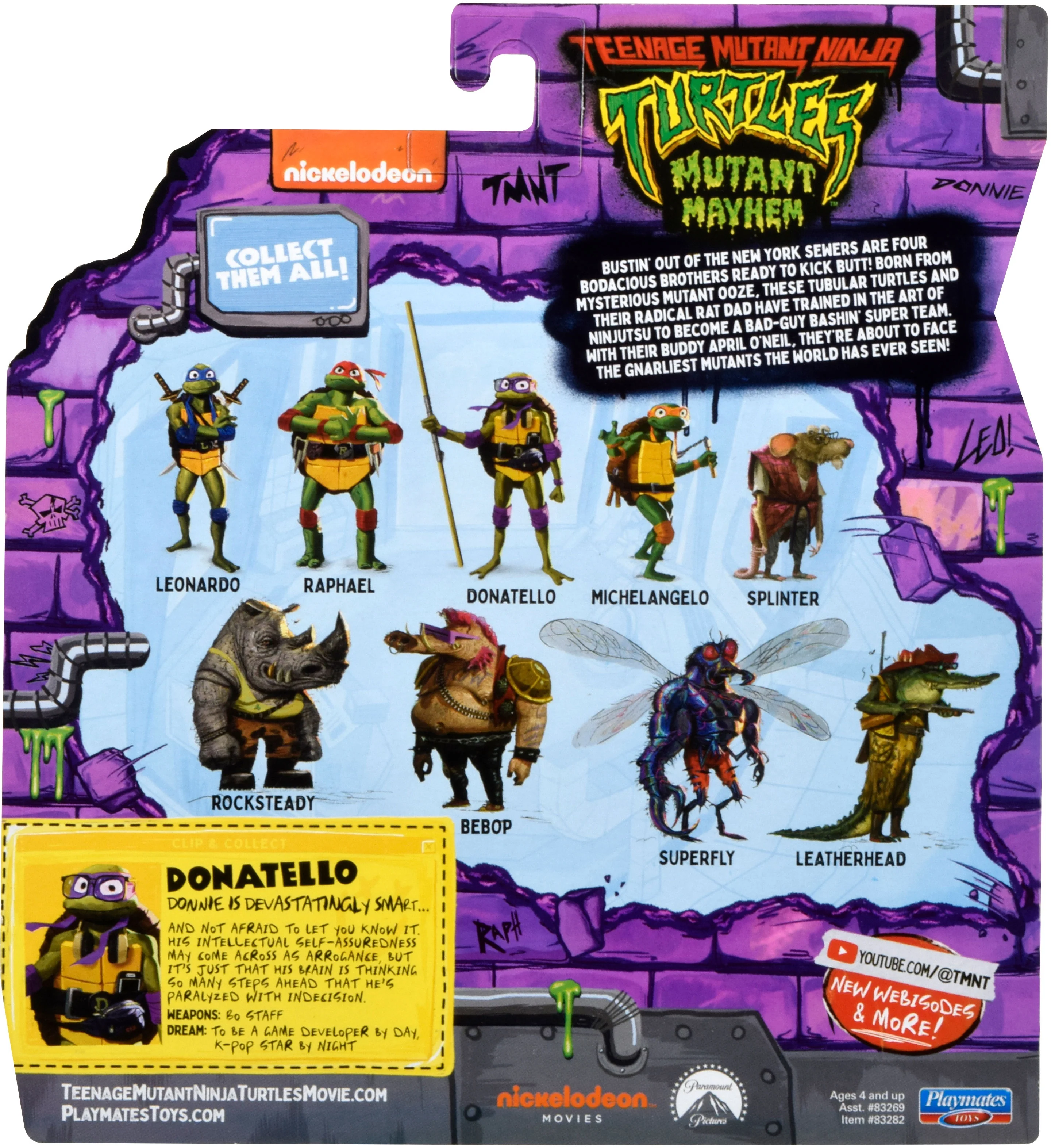 Teenage Mutant Ninja Turtles: Mutant Mayhem: Donatello: Action Figure - Image 2