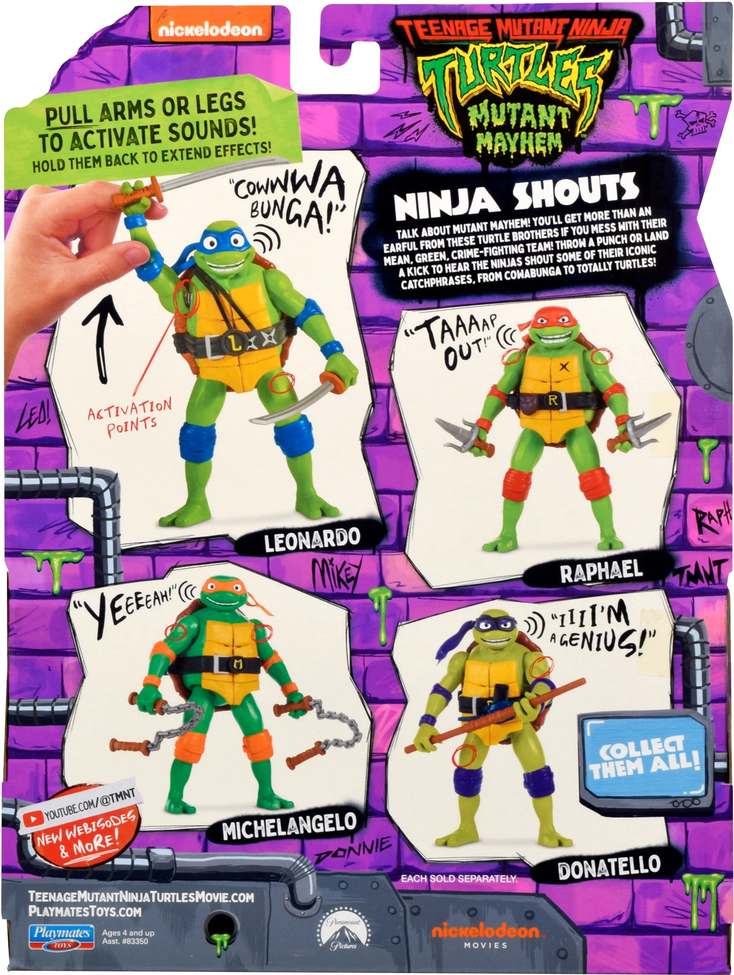 Teenage Mutant Ninja Turtles: Mutant Mayhem: Raphael: Action Figure with Audio - Image 2
