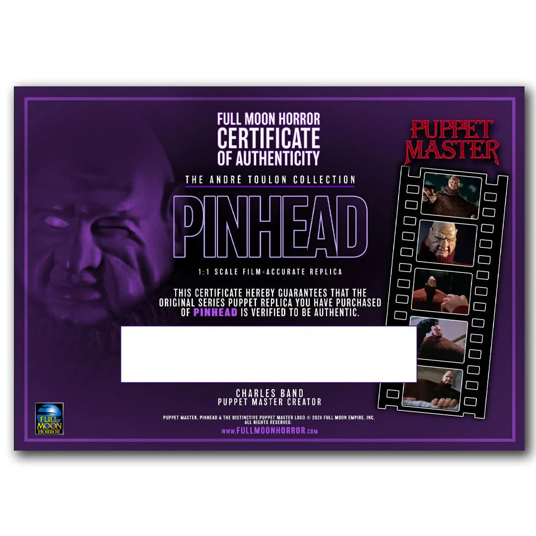 The Andre Toulon Puppet Master Replica Collection - PINHEAD - Image 3