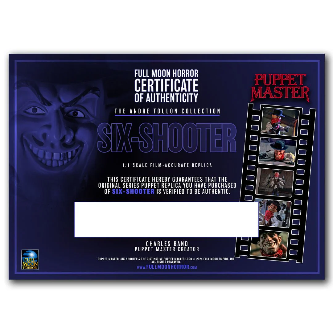 The Andre Toulon Puppet Master Replica Collection - SIX SHOOTER - Image 3