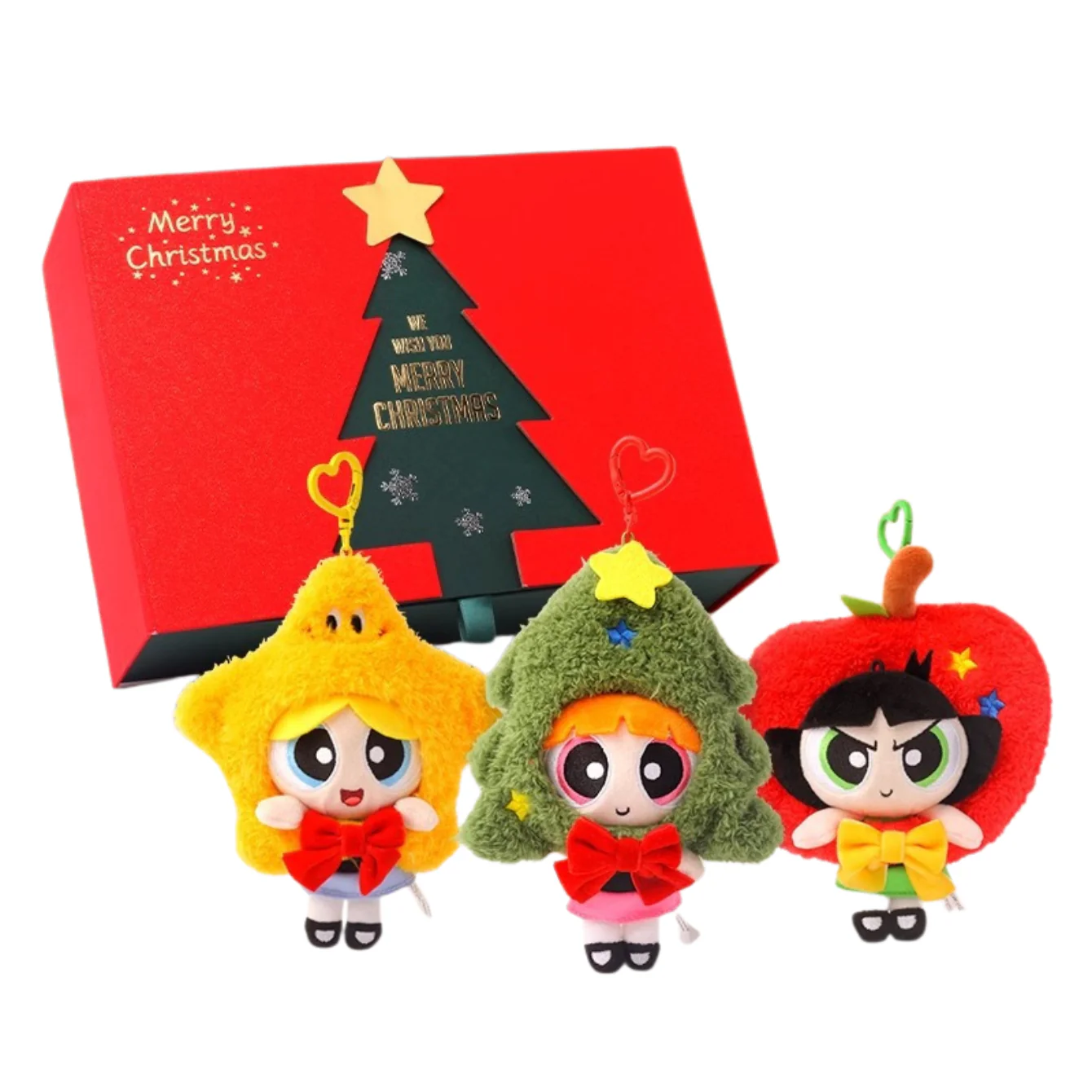 The Powerpuff Girls Christmas Series Plush Toy - Blossum - Christmas Tree - Image 2