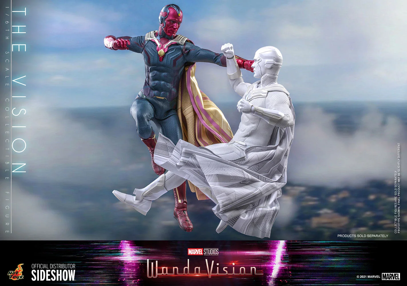 The Vision Sixth Scale Figure by Hot Toys White Edition. - Image 2
