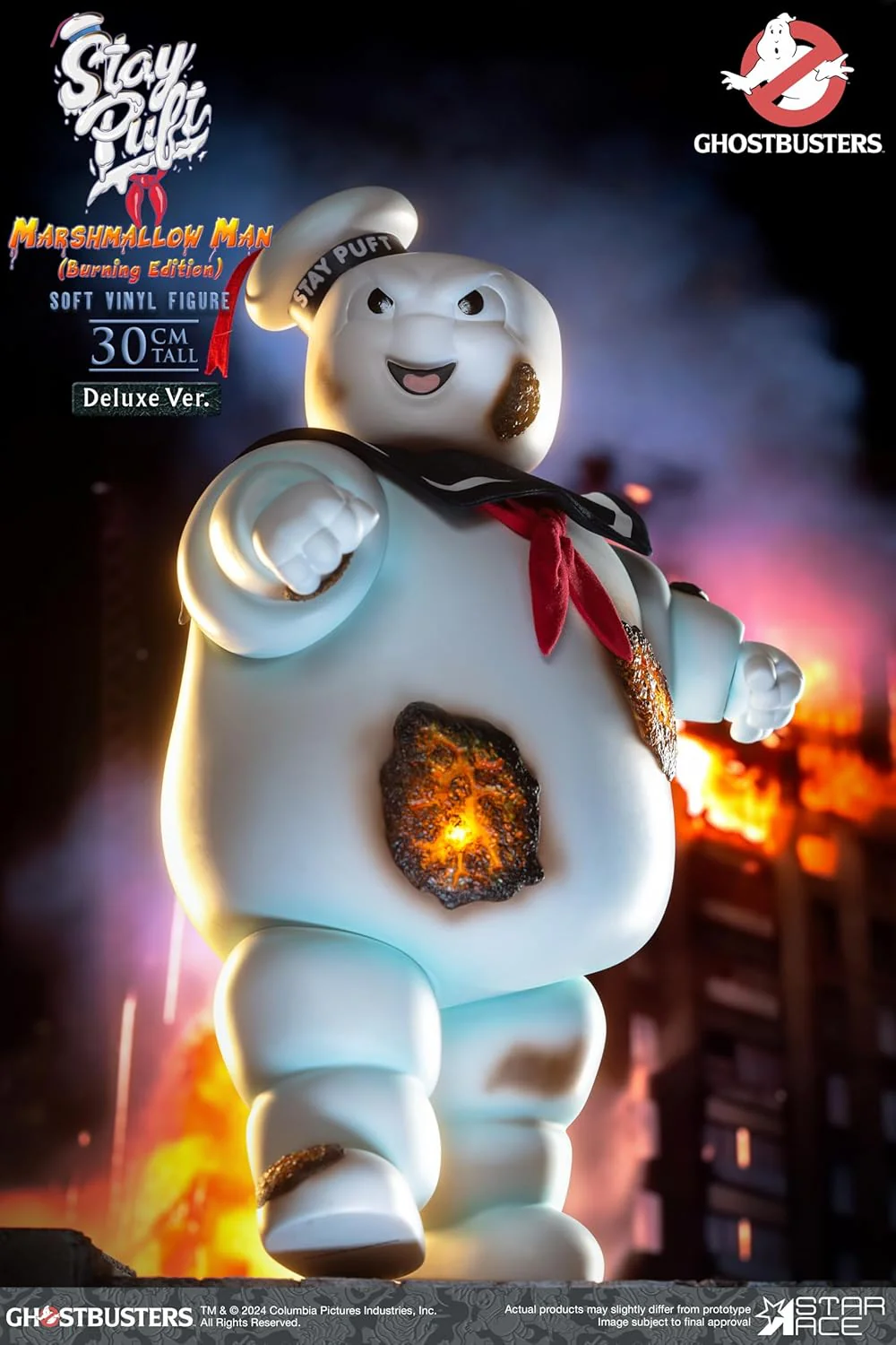 Toys Ghostbusters: Stay Puft Marshmallow Man (Burning Edition) Deluxe Vinyl Figure - Image 2