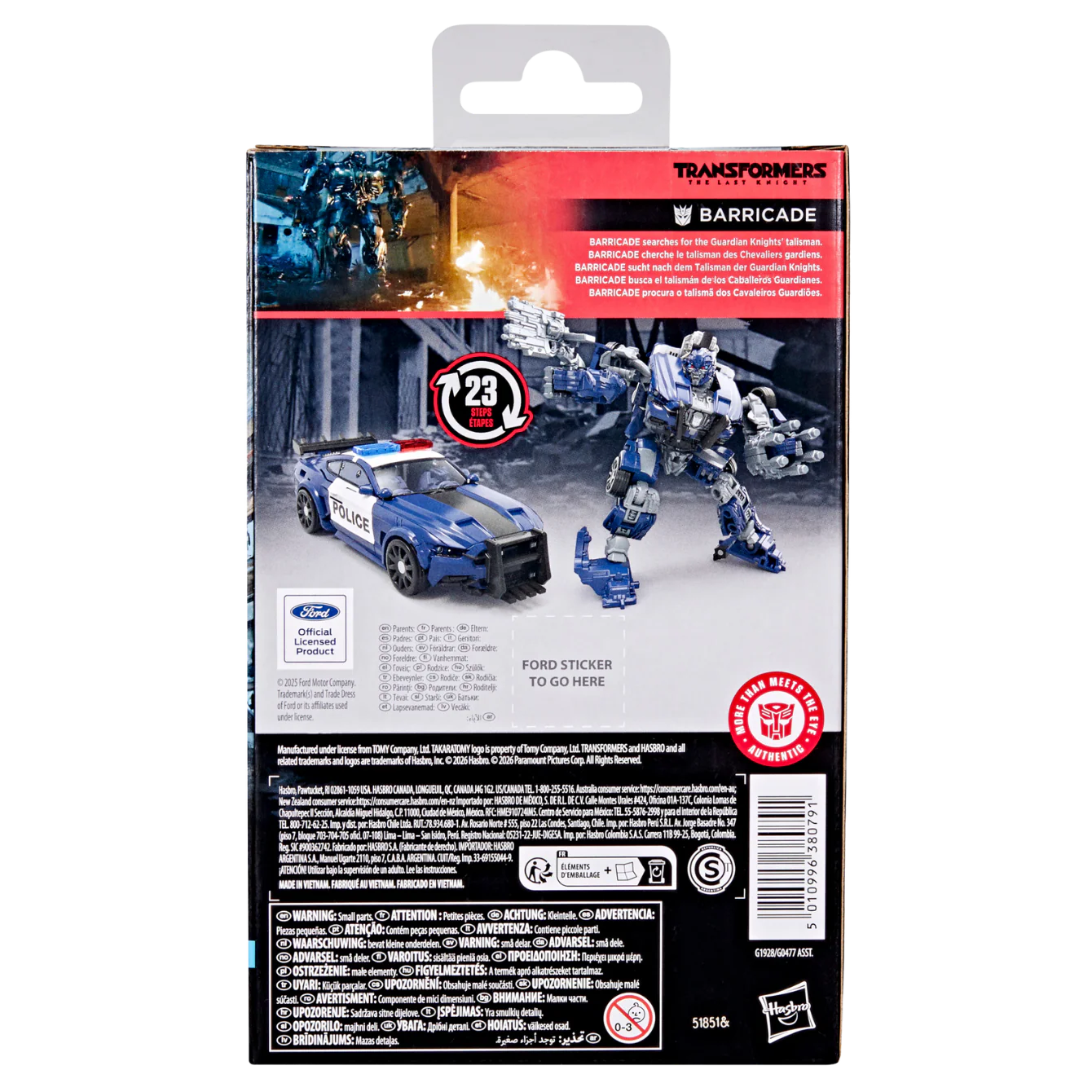 Transformers Studio Series Deluxe Class TF5 Barricade - Image 3