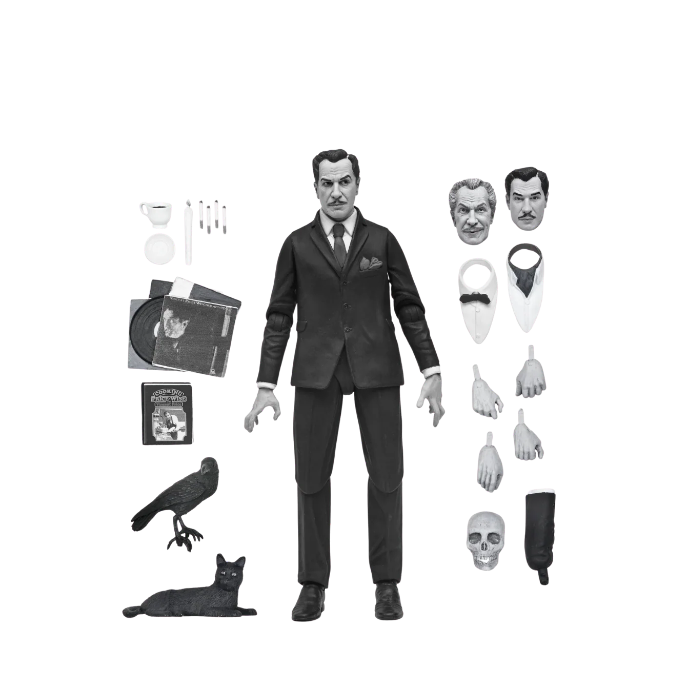 Ultimate Vincent Price 7" Scale Action Figure (Black & White) - Image 4