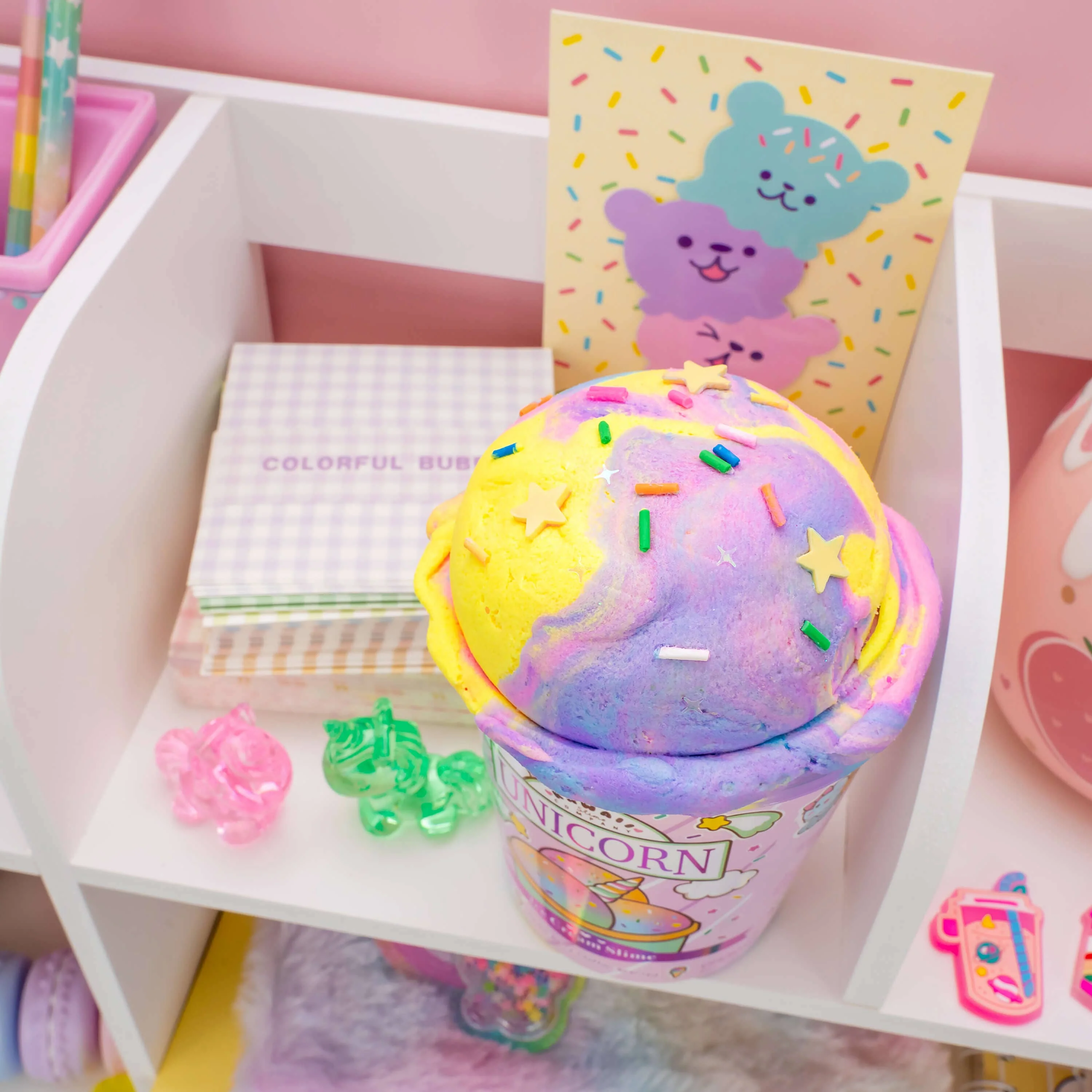Unicorn Scented Ice Cream Pint Slime - Image 7