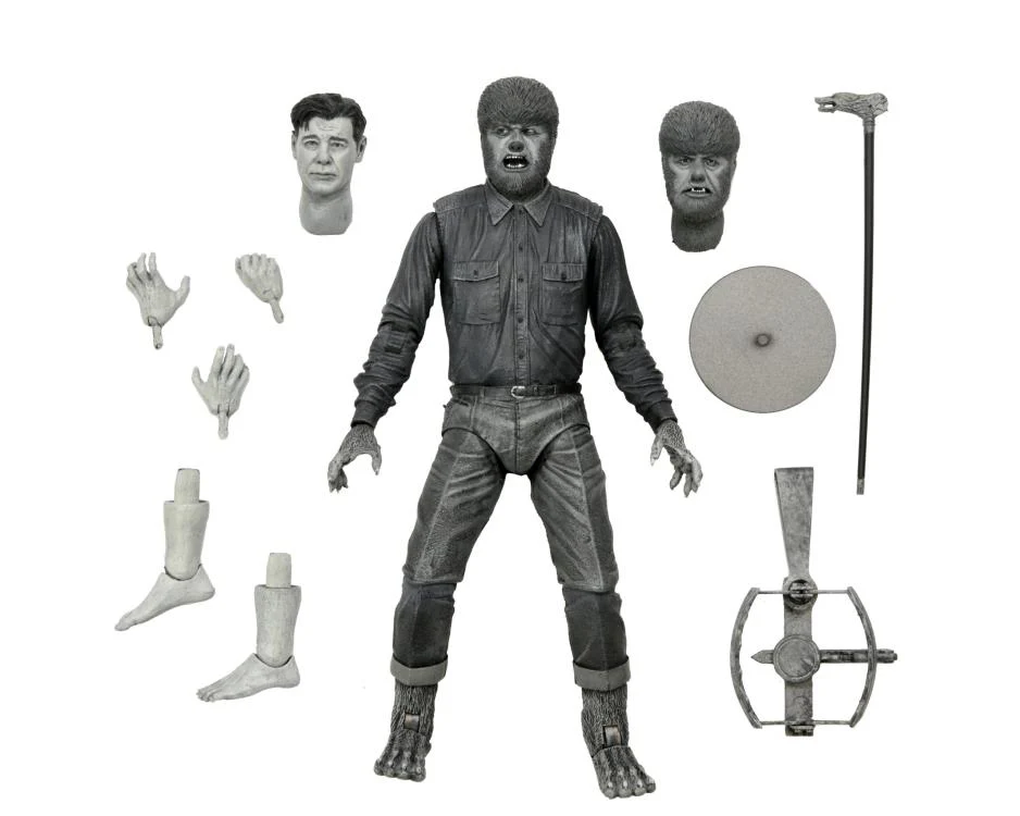 Universal Monsters Ultimate The Wolf Man (Black & White) Figure - Image 19