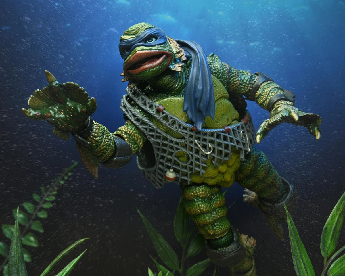 Universal Monsters/Teenage Mutant Ninja Turtles - 7” Scale Action Figure – Ultimate Leonardo as the Creature - Image 4