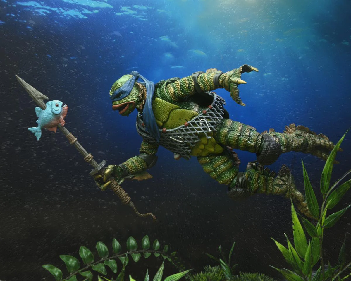 Universal Monsters/Teenage Mutant Ninja Turtles - 7” Scale Action Figure – Ultimate Leonardo as the Creature - Image 5