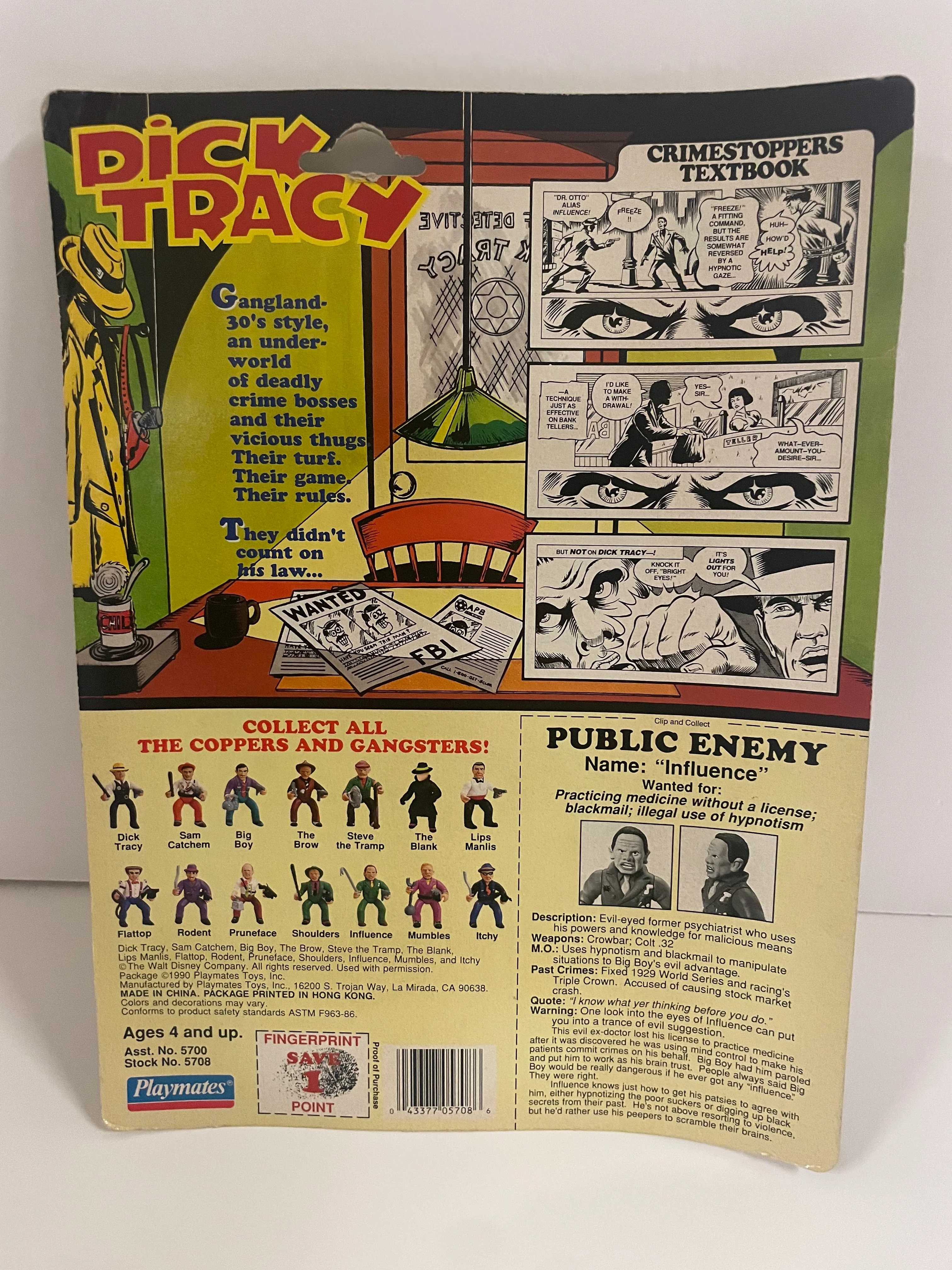 Vintage Playmates Dick Tracy Influence - Image 2