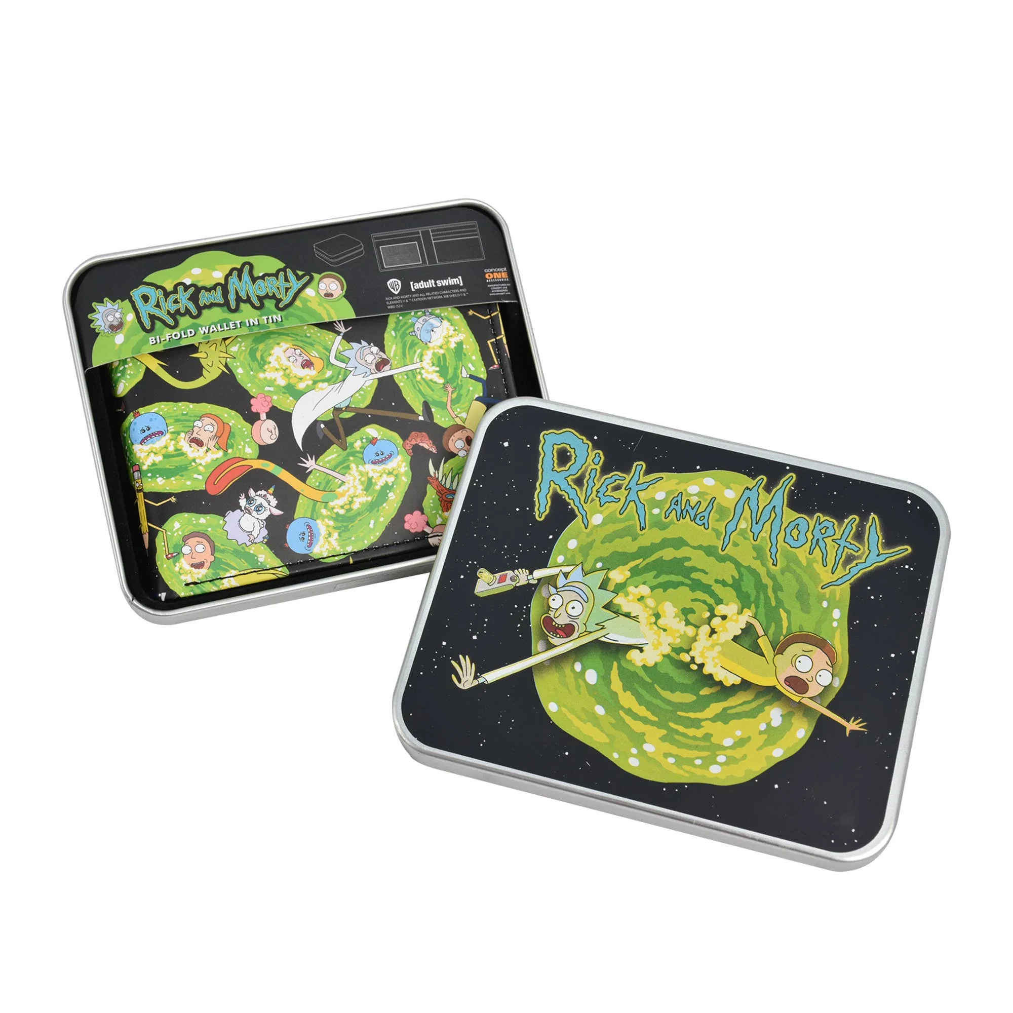 Wb Adult Swim Rick And Morty Aop Bifold Wallet - Image 5