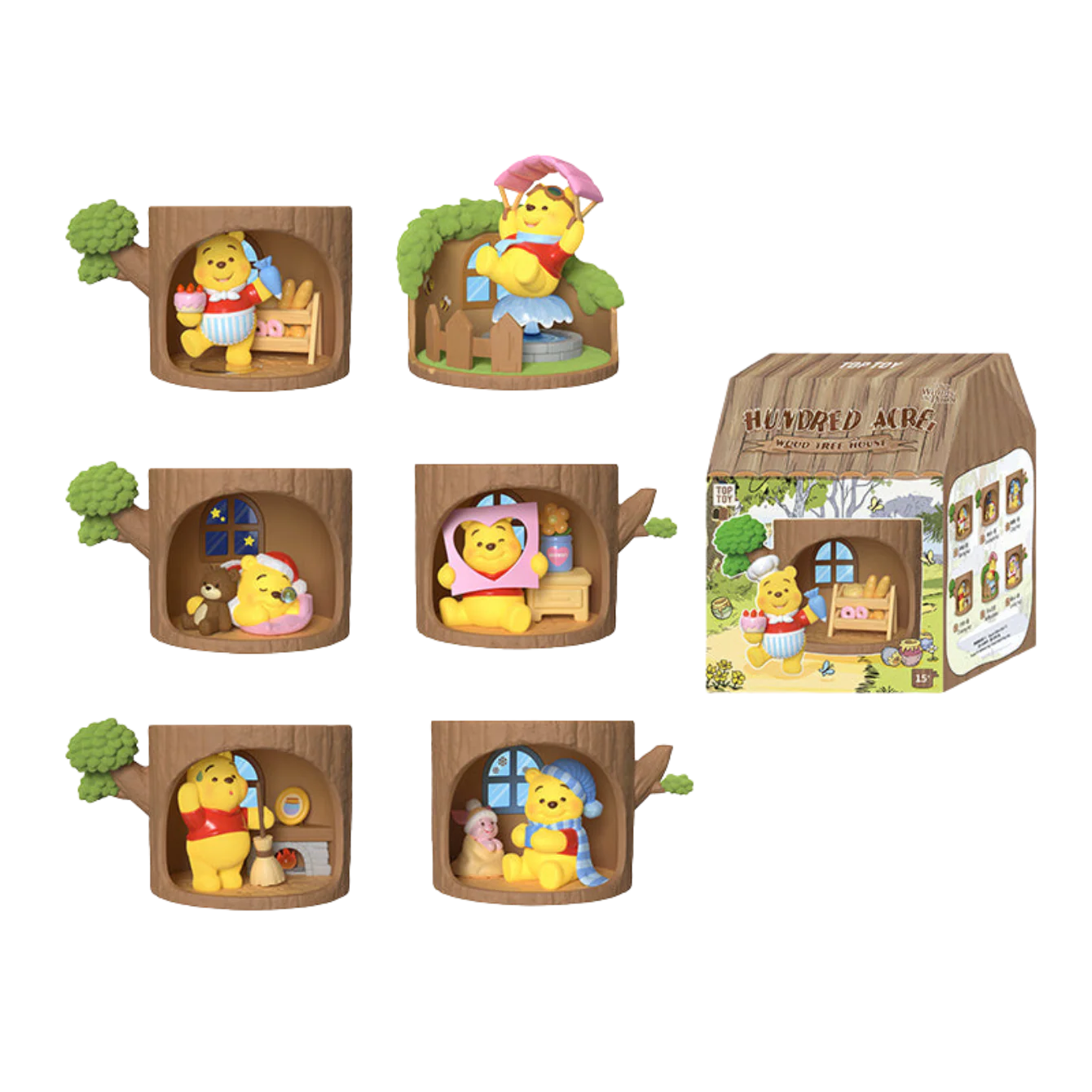 Winnie the Pooh Hundred Acre Wood Tree House Series Figure Blind Box - Image 2