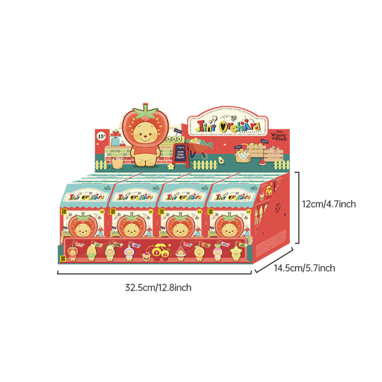 Winnie The Pooh Tiny Orchard Fruit Keychain Series Blind Box - Image 3